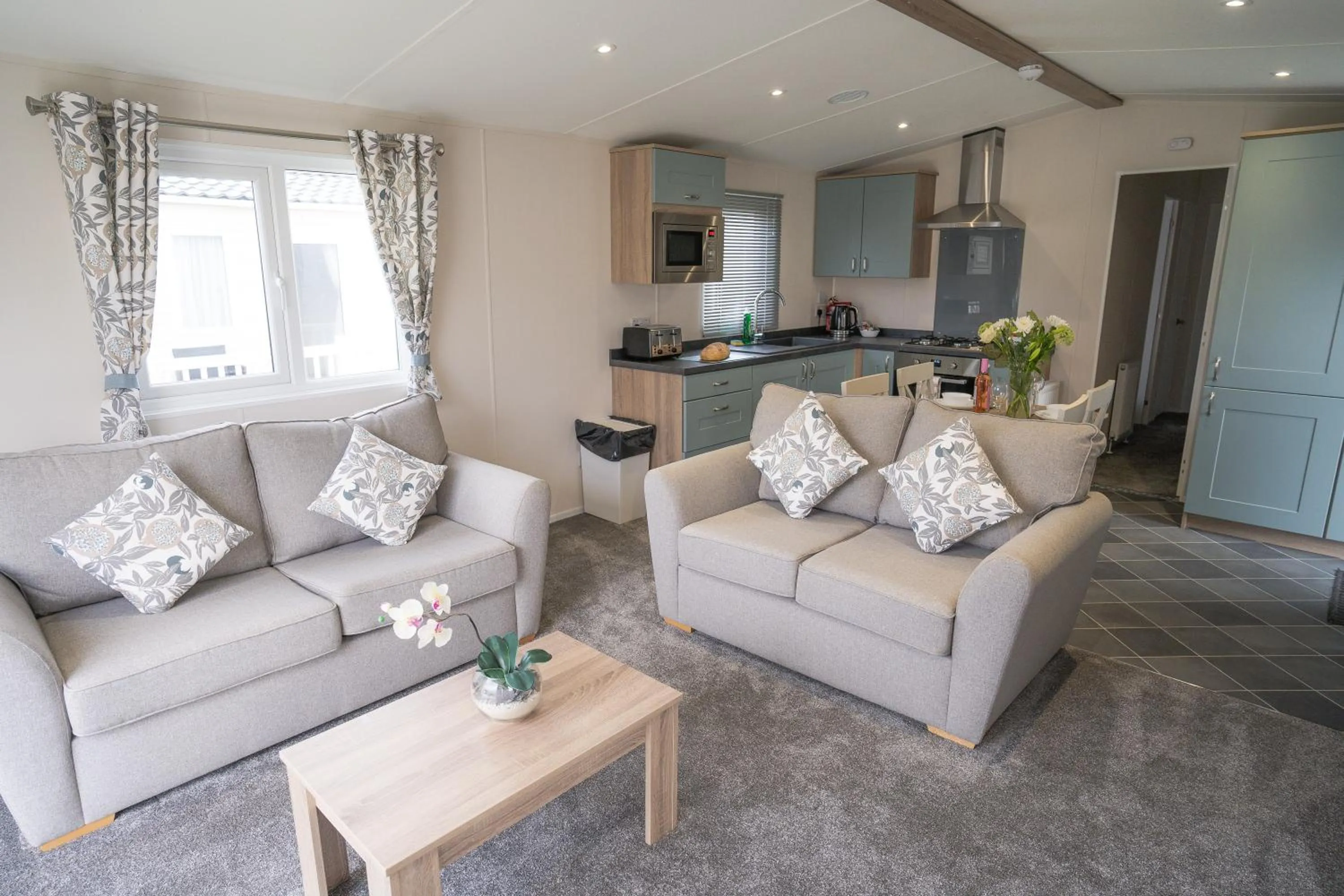 Living room in Marine Holiday Park