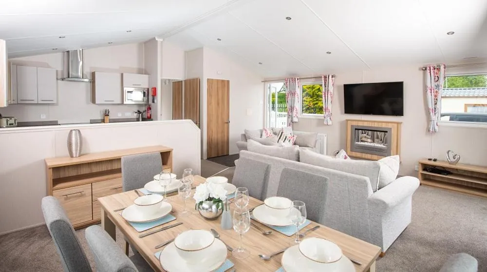 Living room in Marine Holiday Park