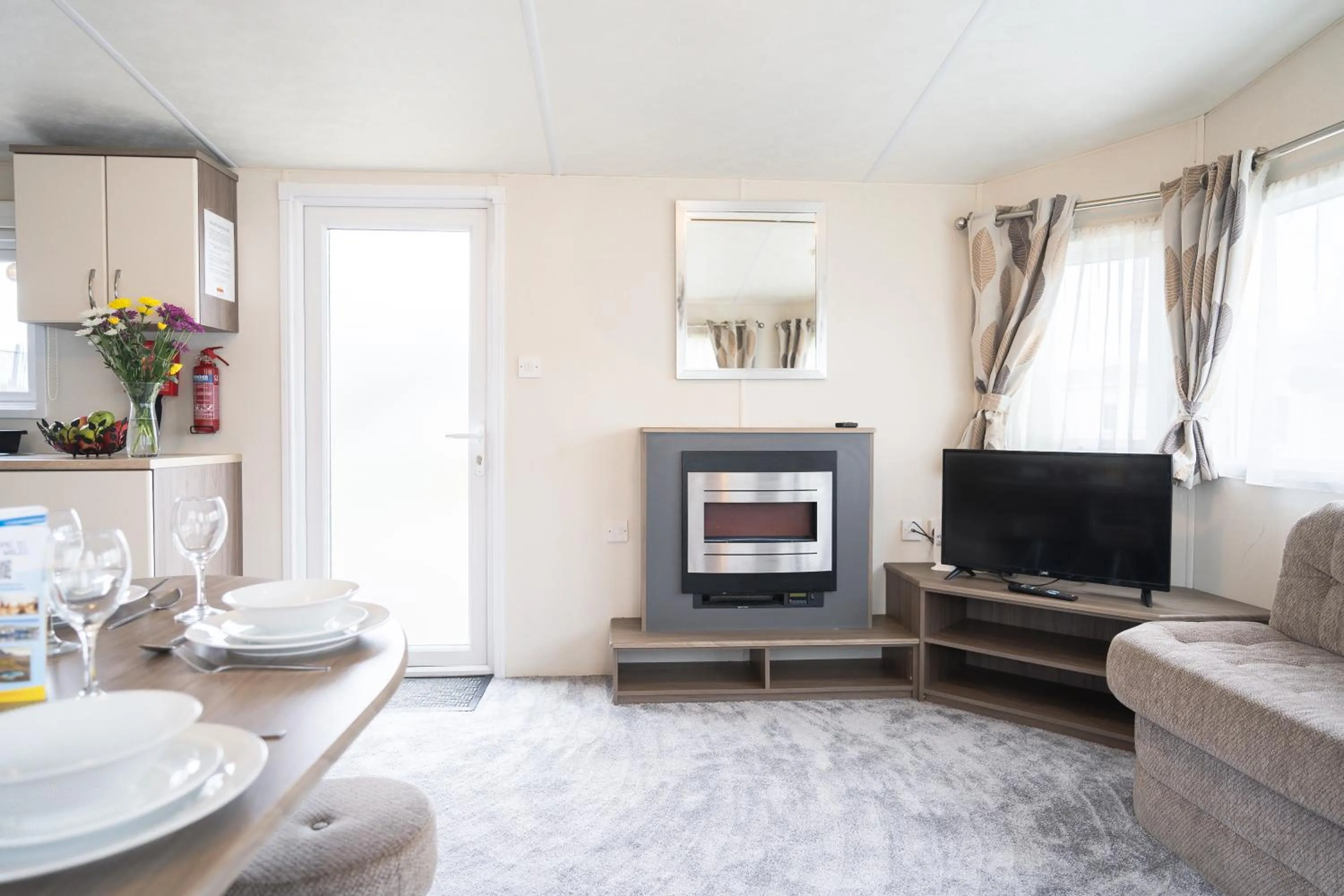 Living room in Marine Holiday Park