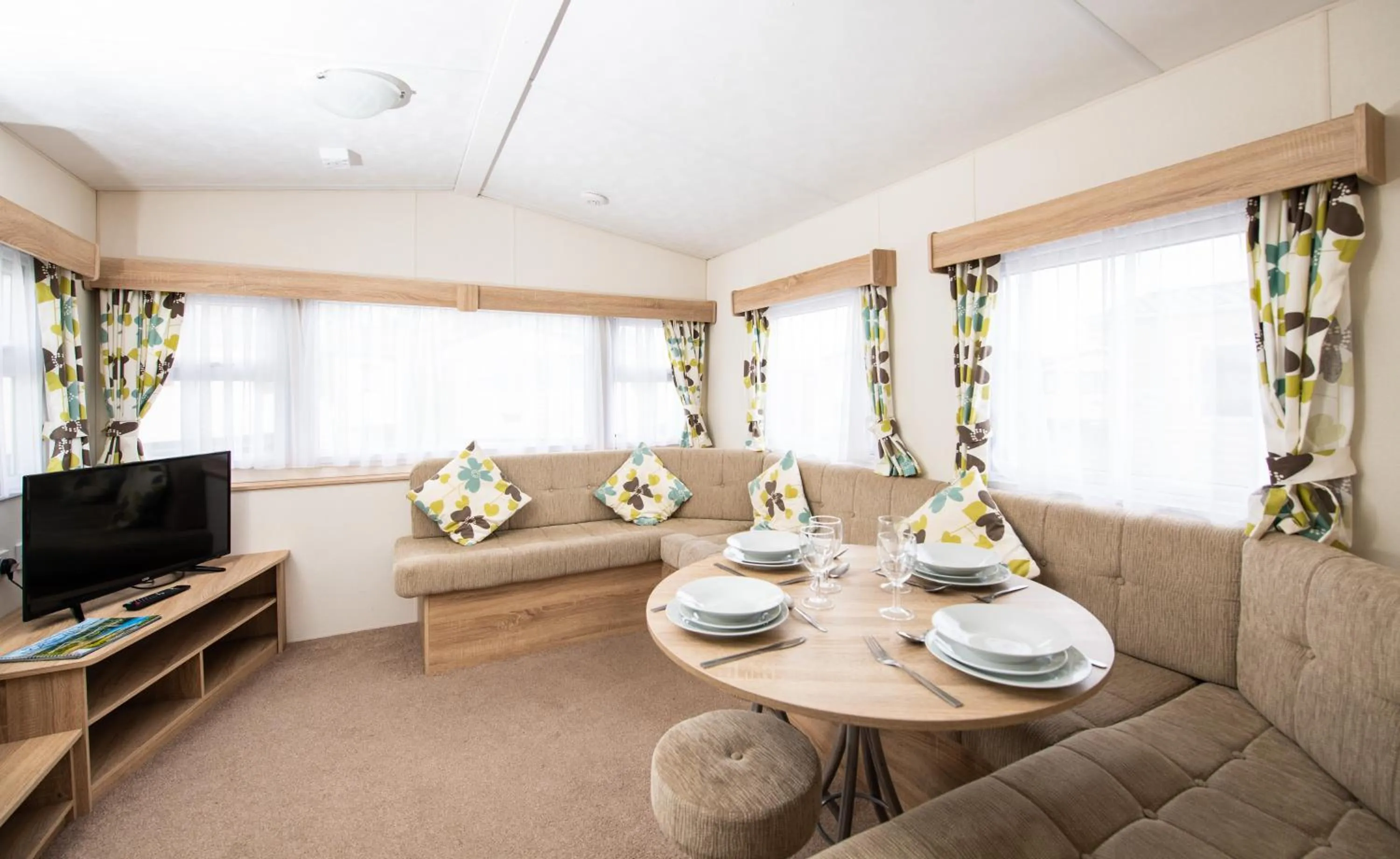 Living room in Marine Holiday Park