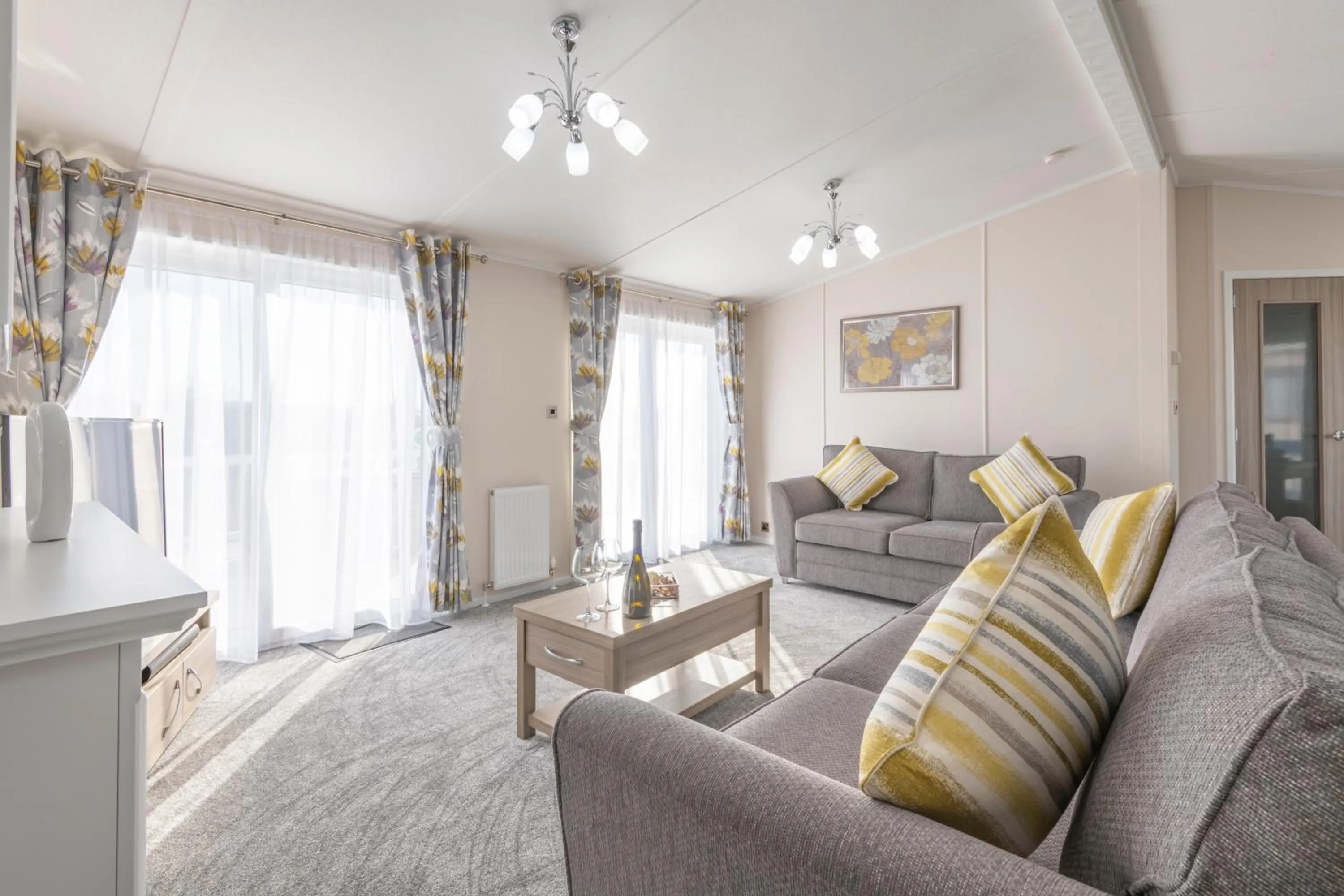 Living room in Marine Holiday Park