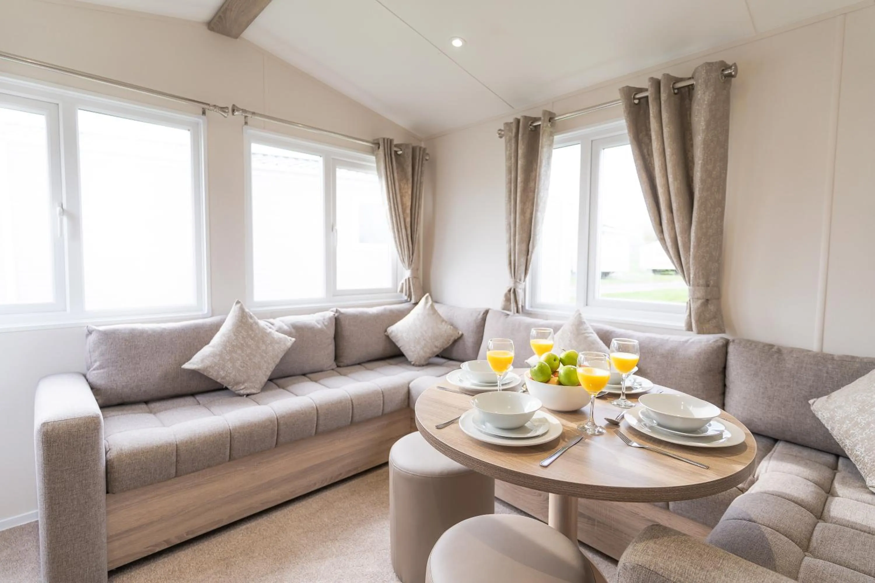 Seating area in Marine Holiday Park