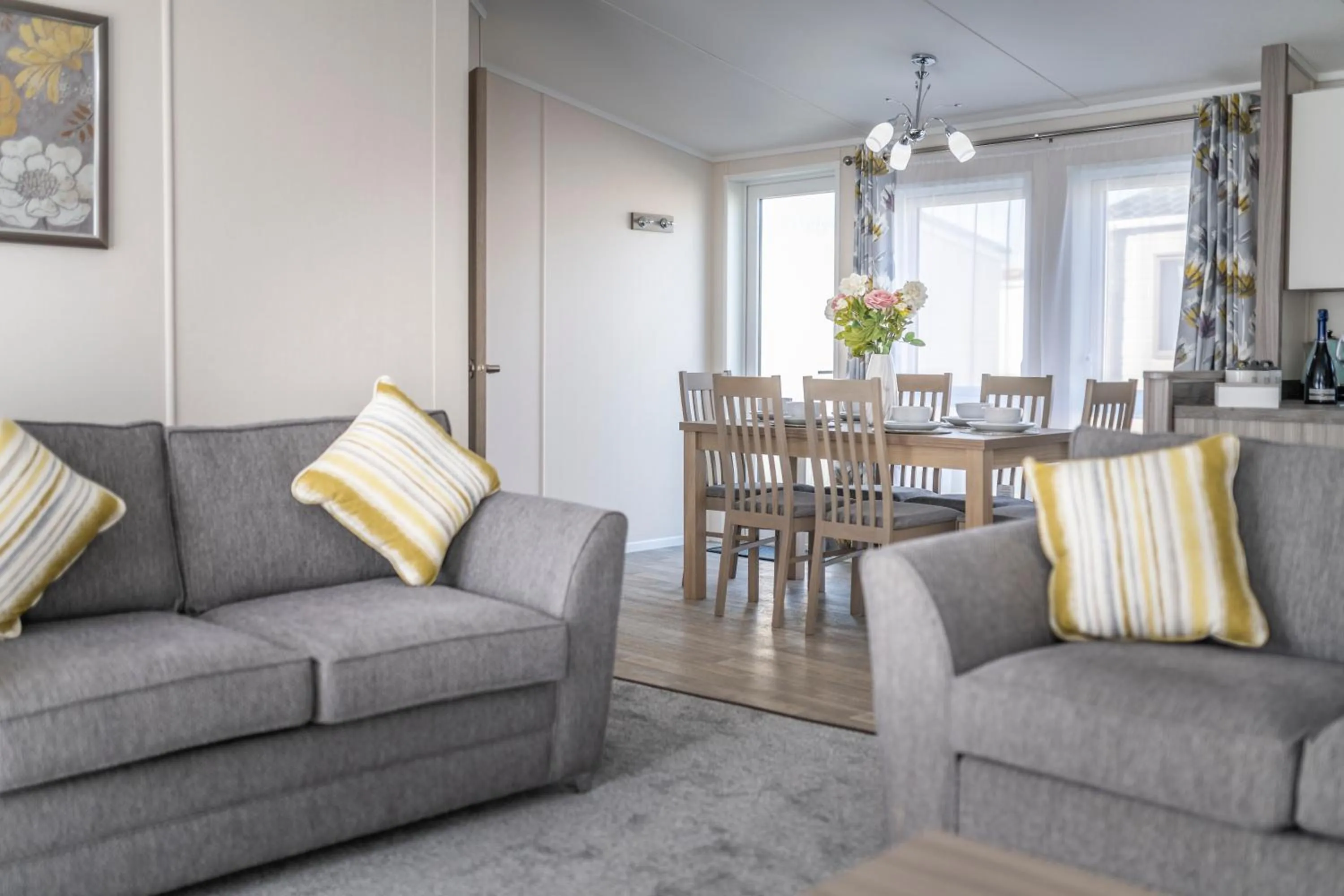 Living room in Marine Holiday Park