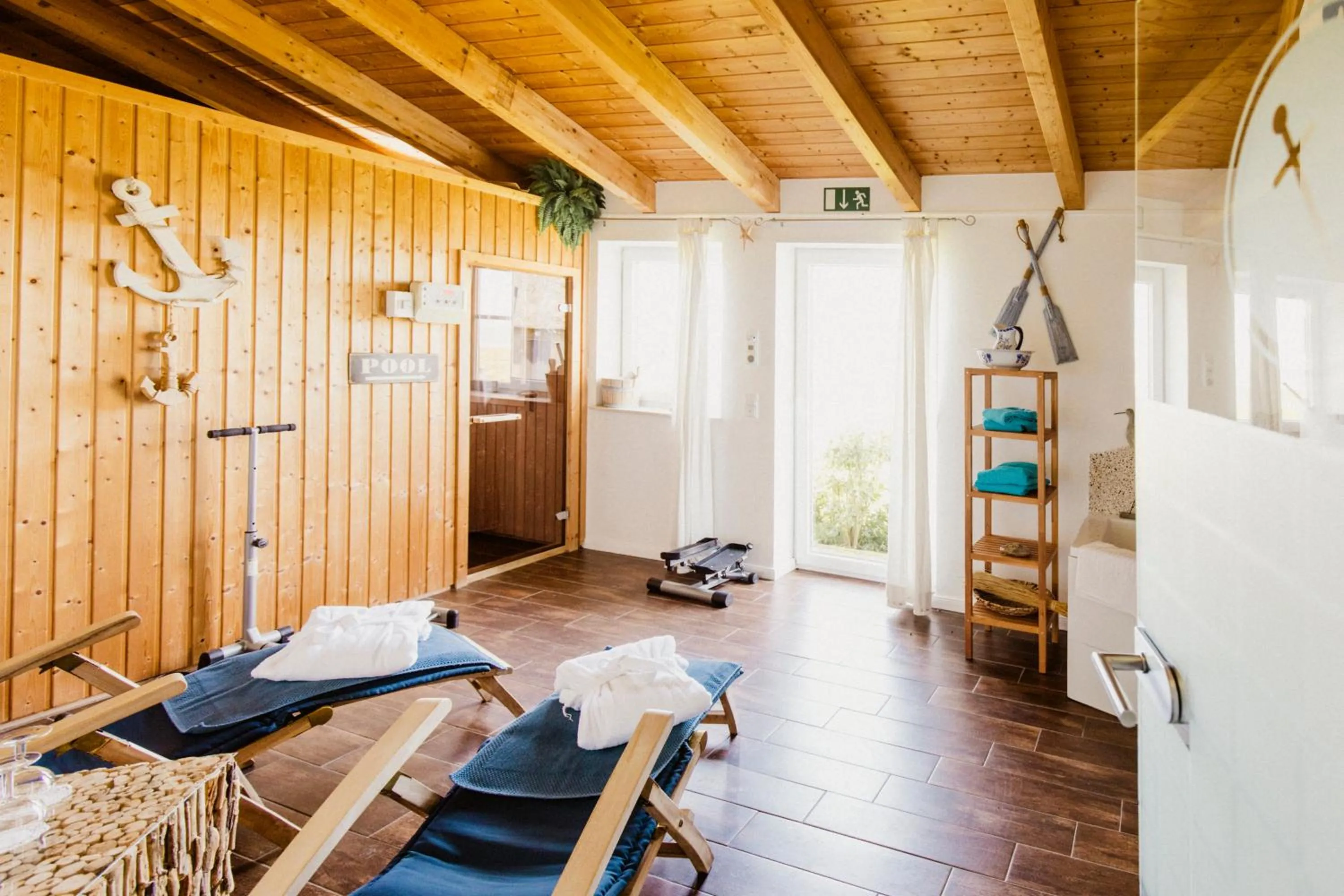 Sauna in Anker's Hörn - Hotel & Restaurant auf der Hallig Langeness