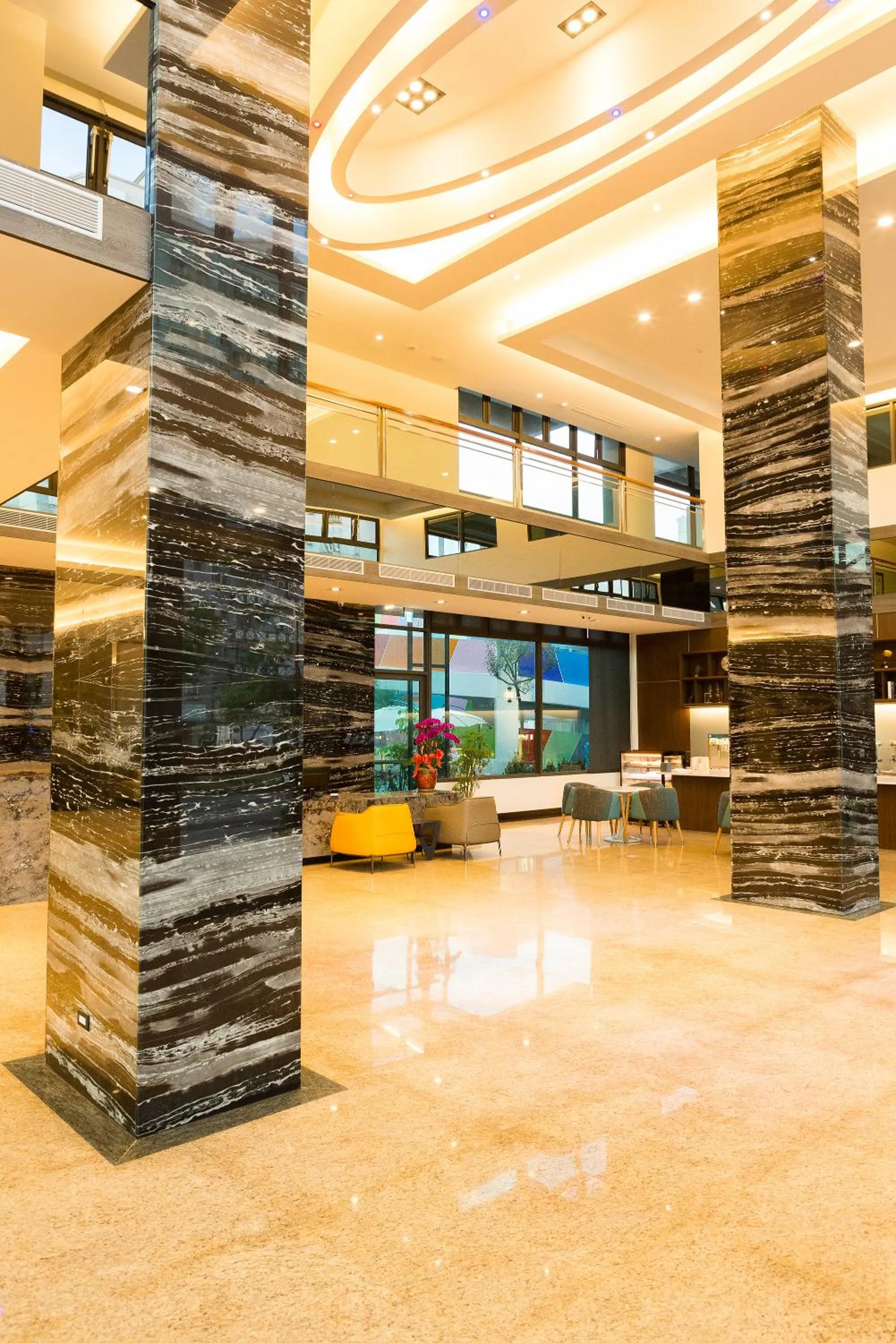 Lobby or reception in V-Hotel