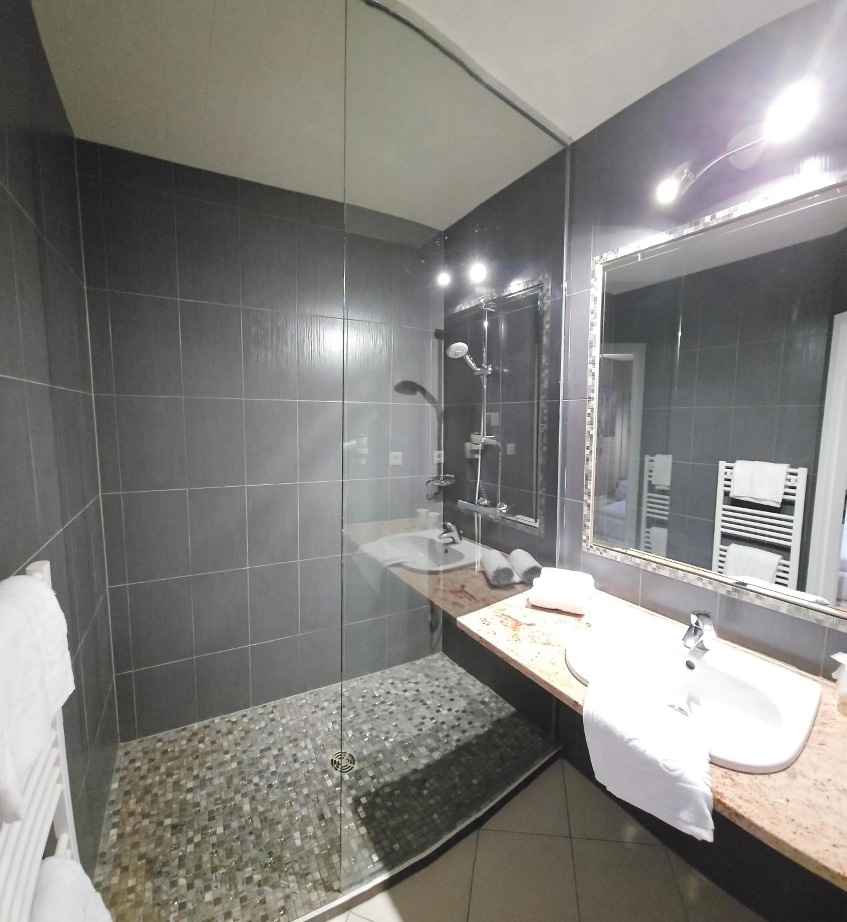 Bathroom in Hotel Restaurant Champ Alsace