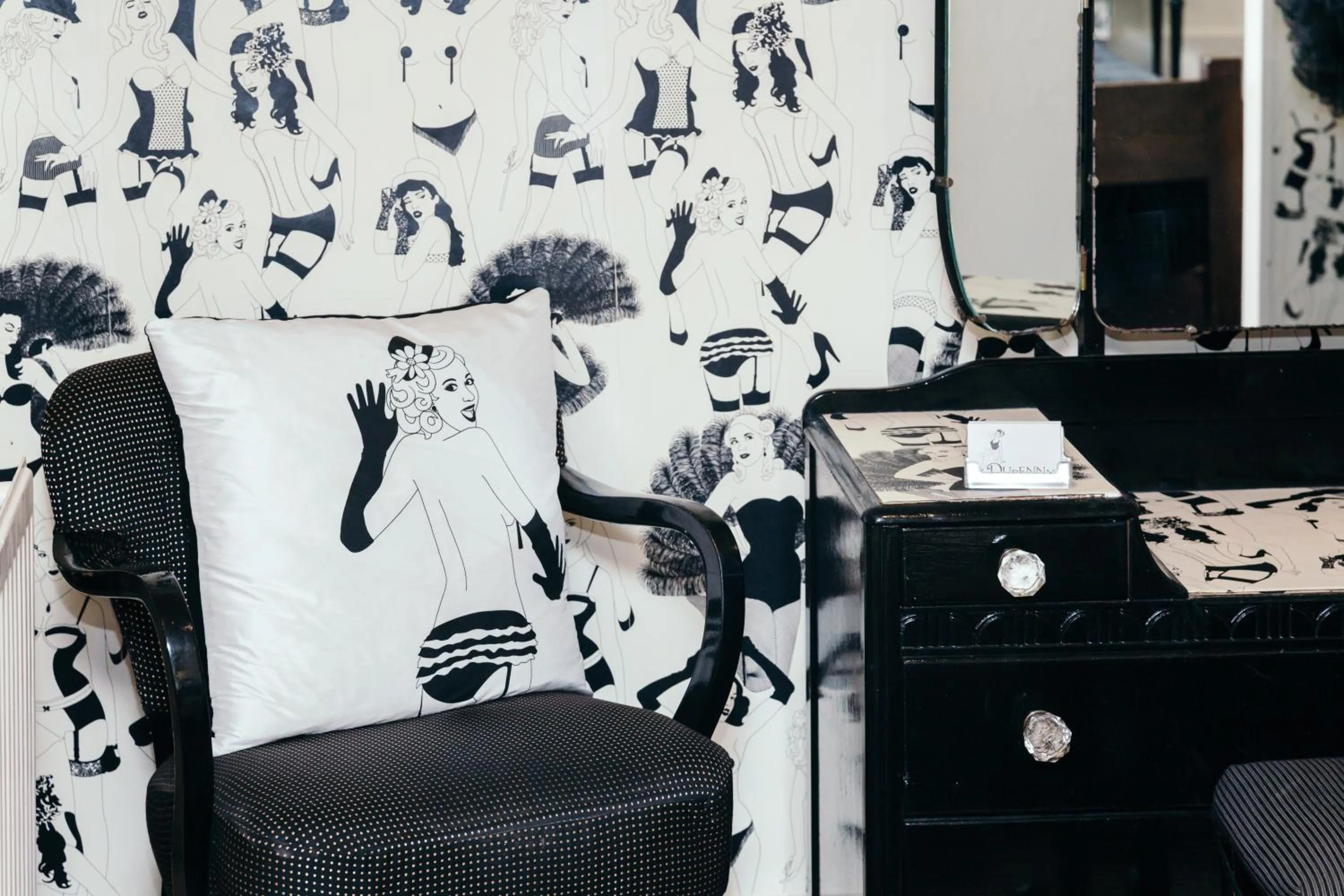 Decorative detail in Hotel Pelirocco