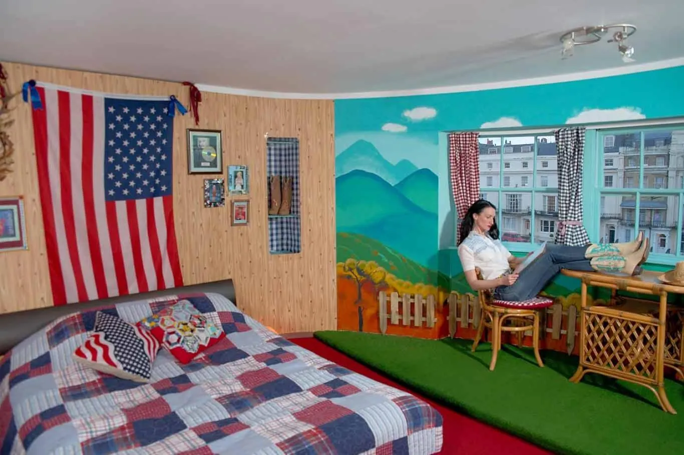 Bed in Hotel Pelirocco