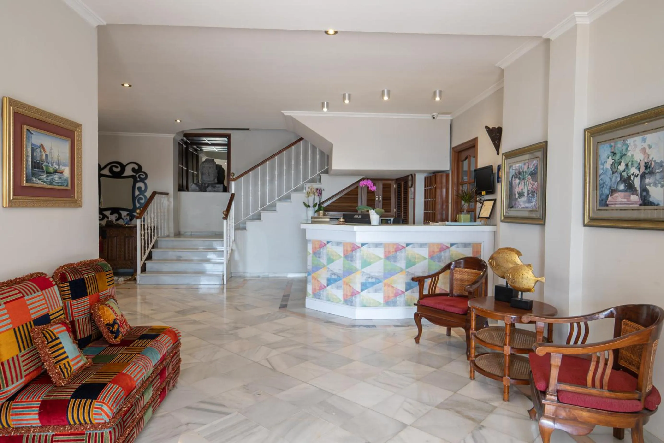 Lobby or reception in Hotel Piedra Paloma