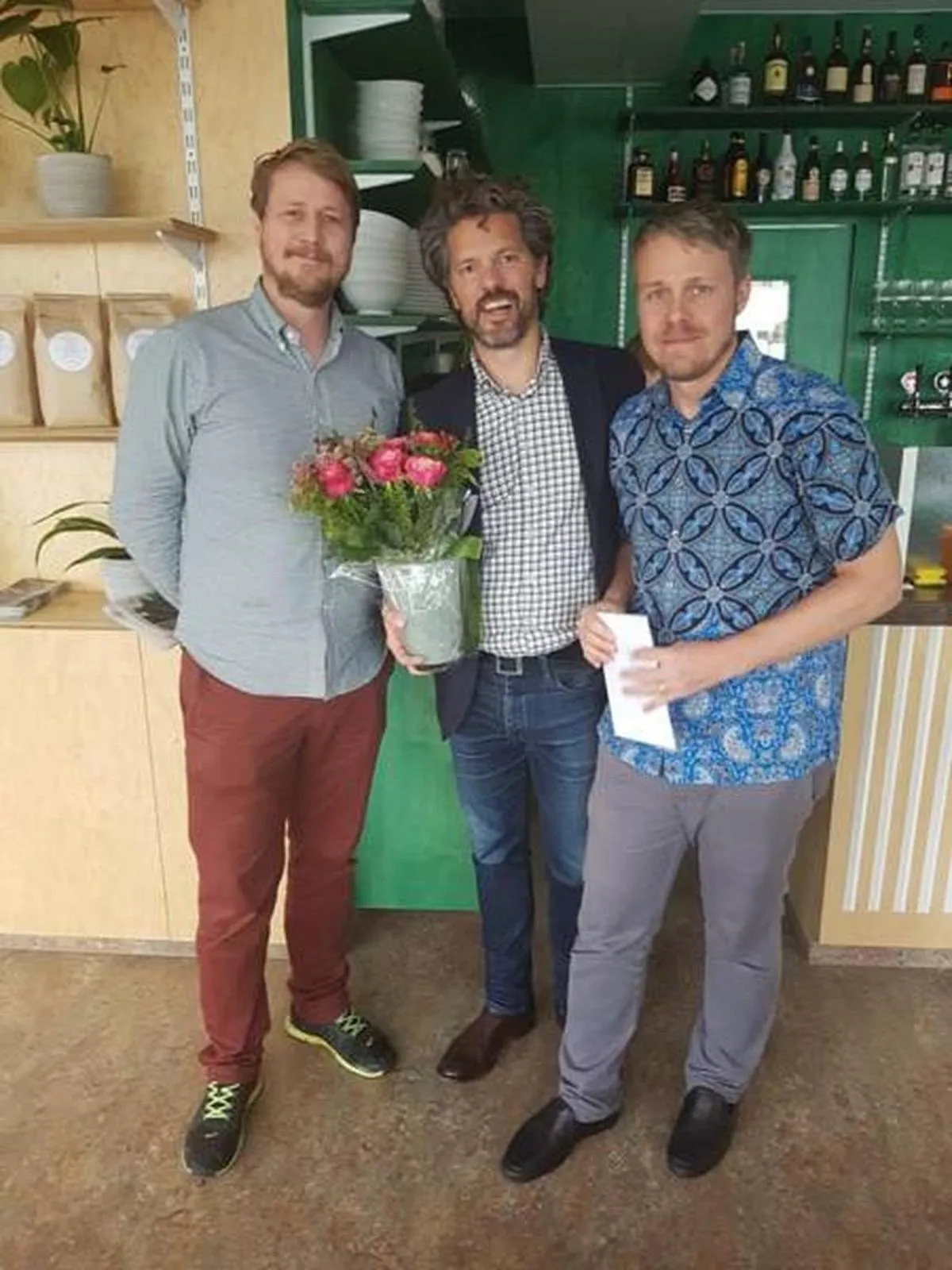 People in Lækur Hostel