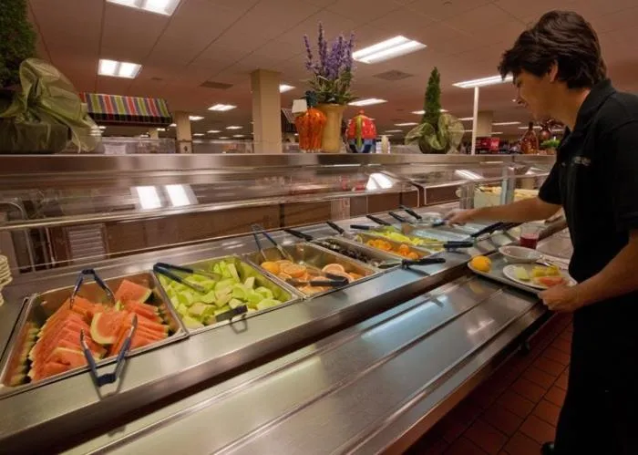 Buffet breakfast in YMCA of the Rockies