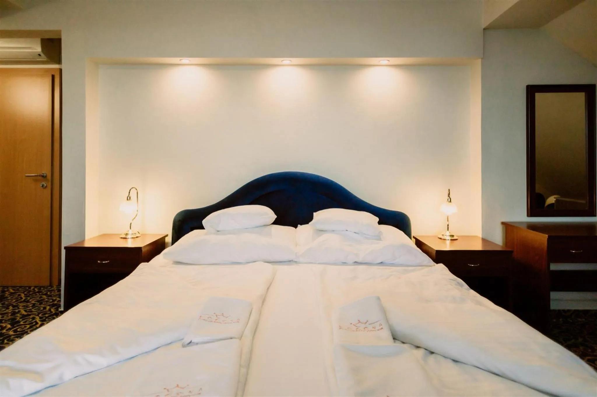 Bed in Korona Pension and Restaurant