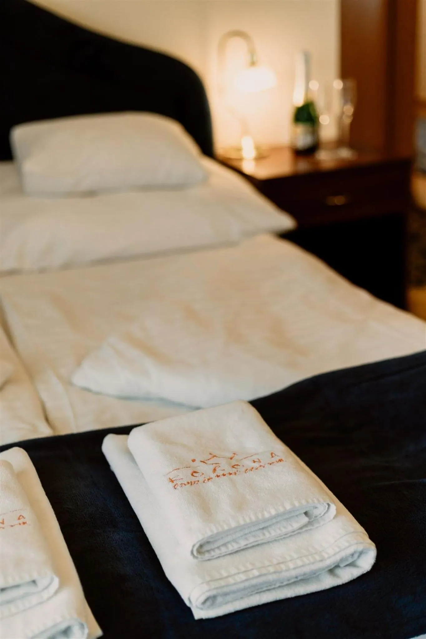 Bed in Korona Pension and Restaurant