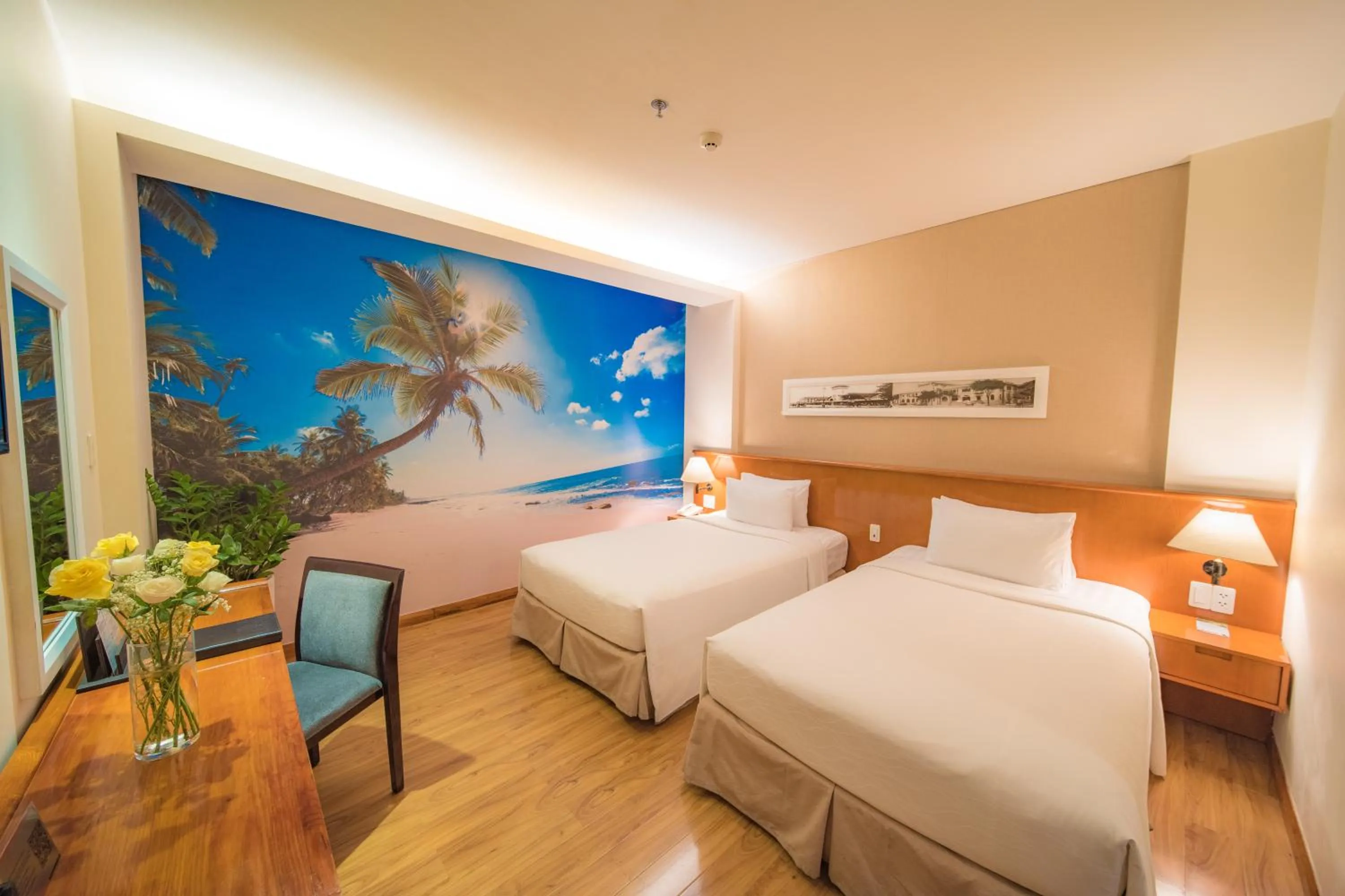 Living room, Bed in Saigon Hotel