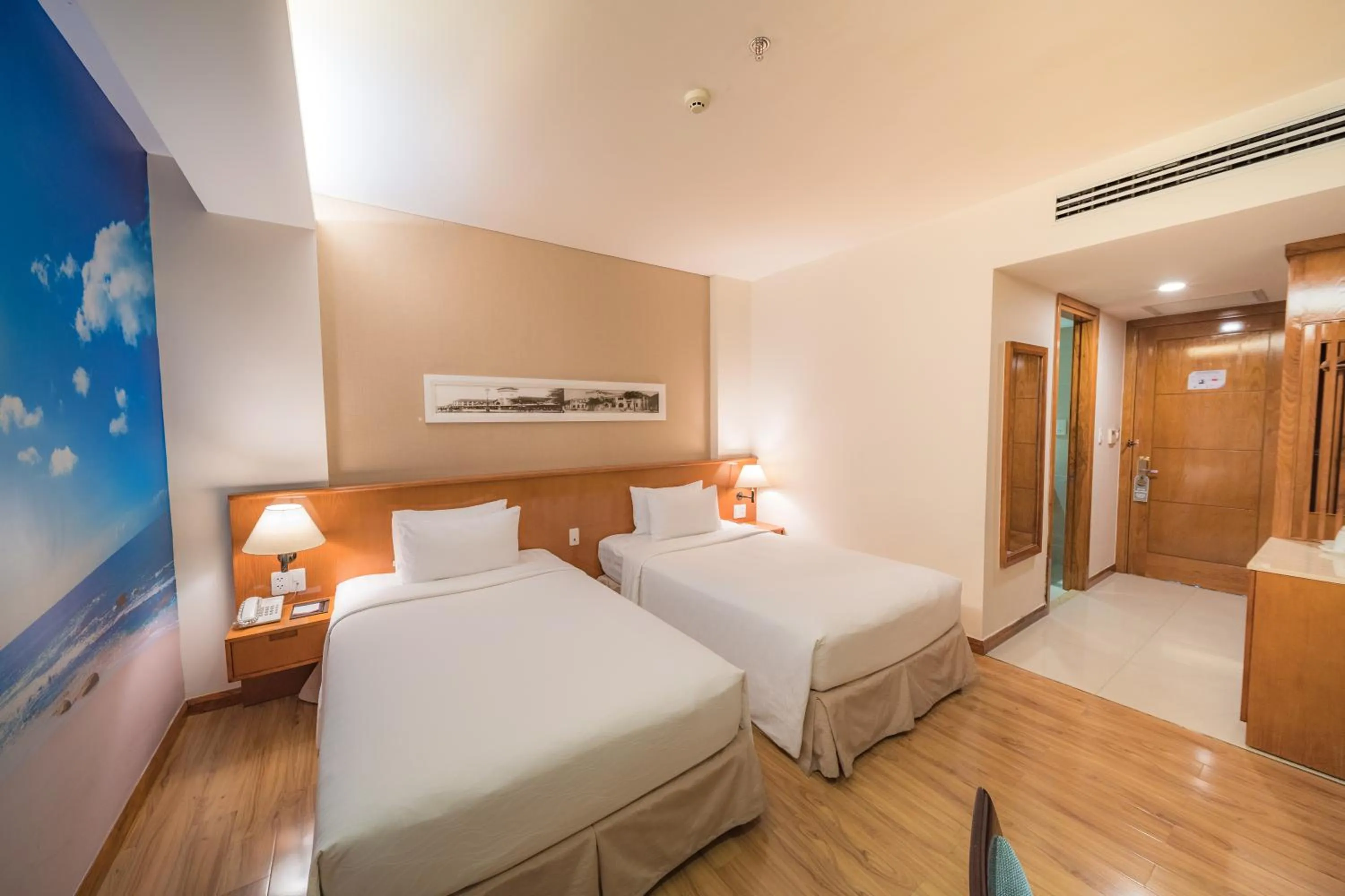 Living room, Bed in Saigon Hotel