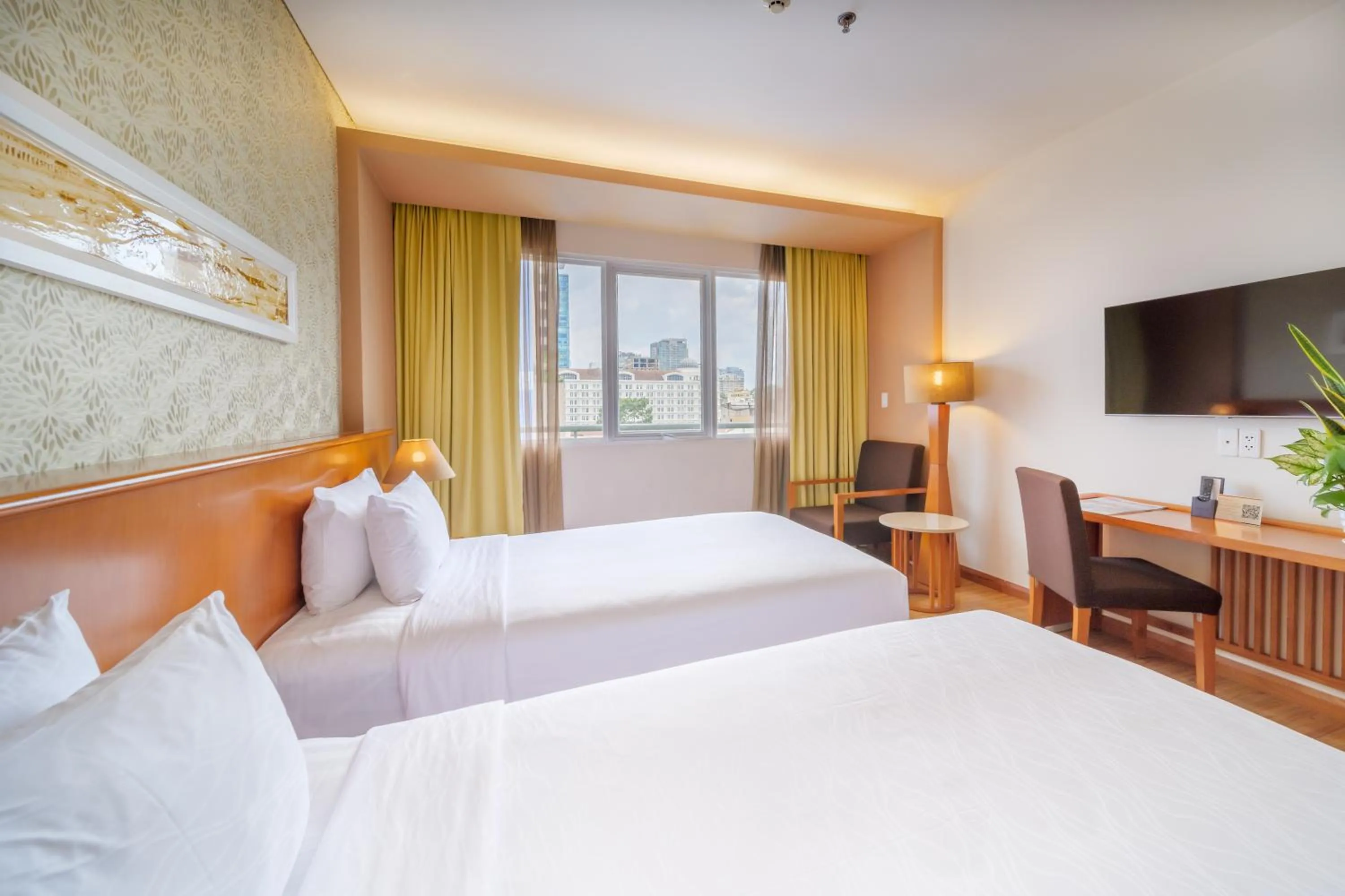 Living room, Bed in Saigon Hotel