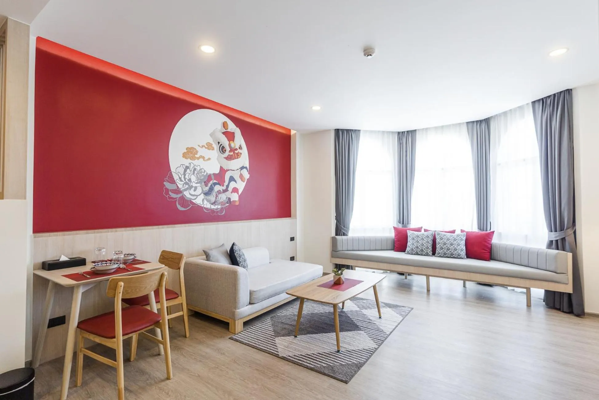 Seating area in Hotel Midtown Ratsada