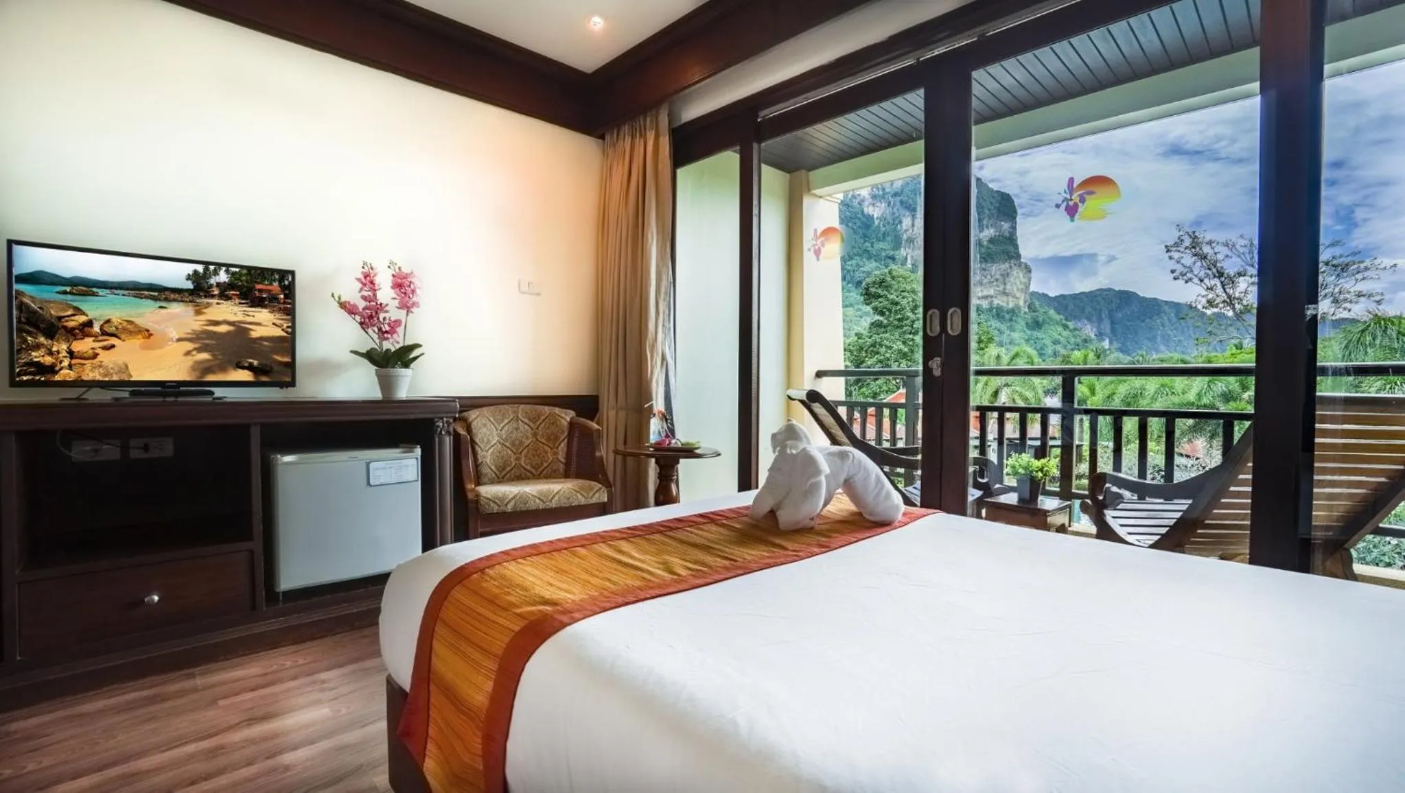 Bed in Aonang Orchid Resort
