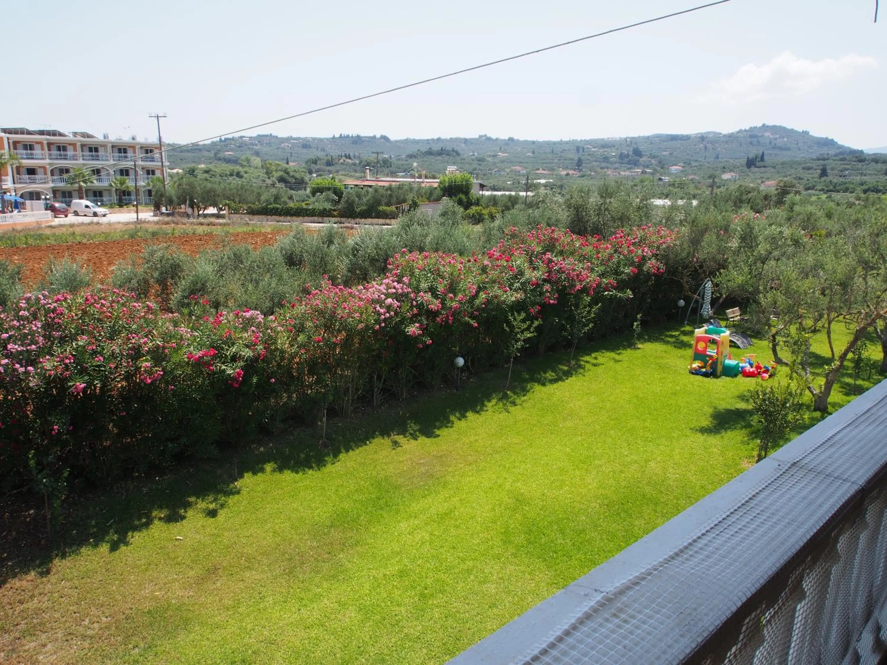 Garden view in Studios Petra