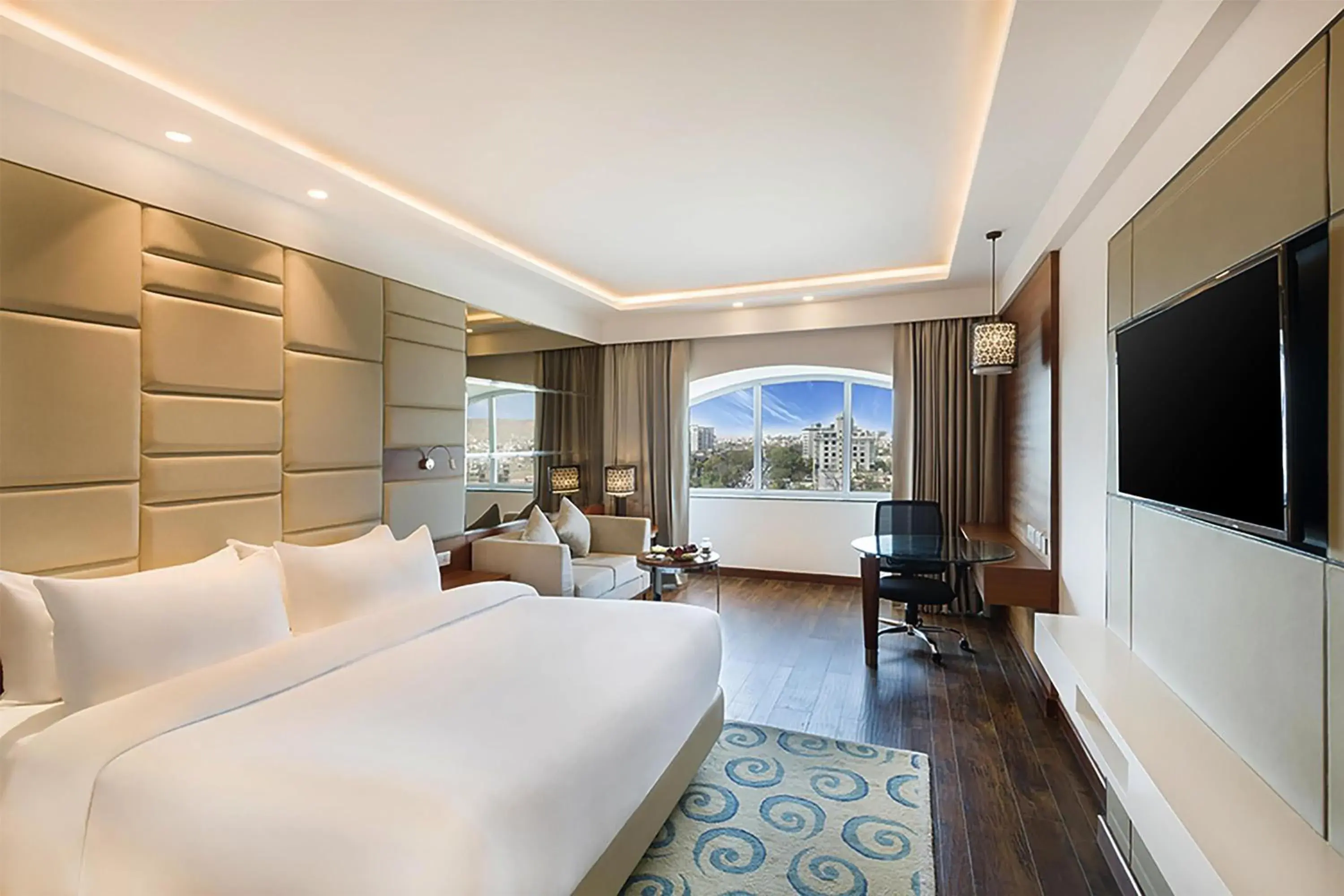 Bedroom, Bed in Radisson Jaipur City Center Bedroom, Bed in Radisson Jaipur City Center