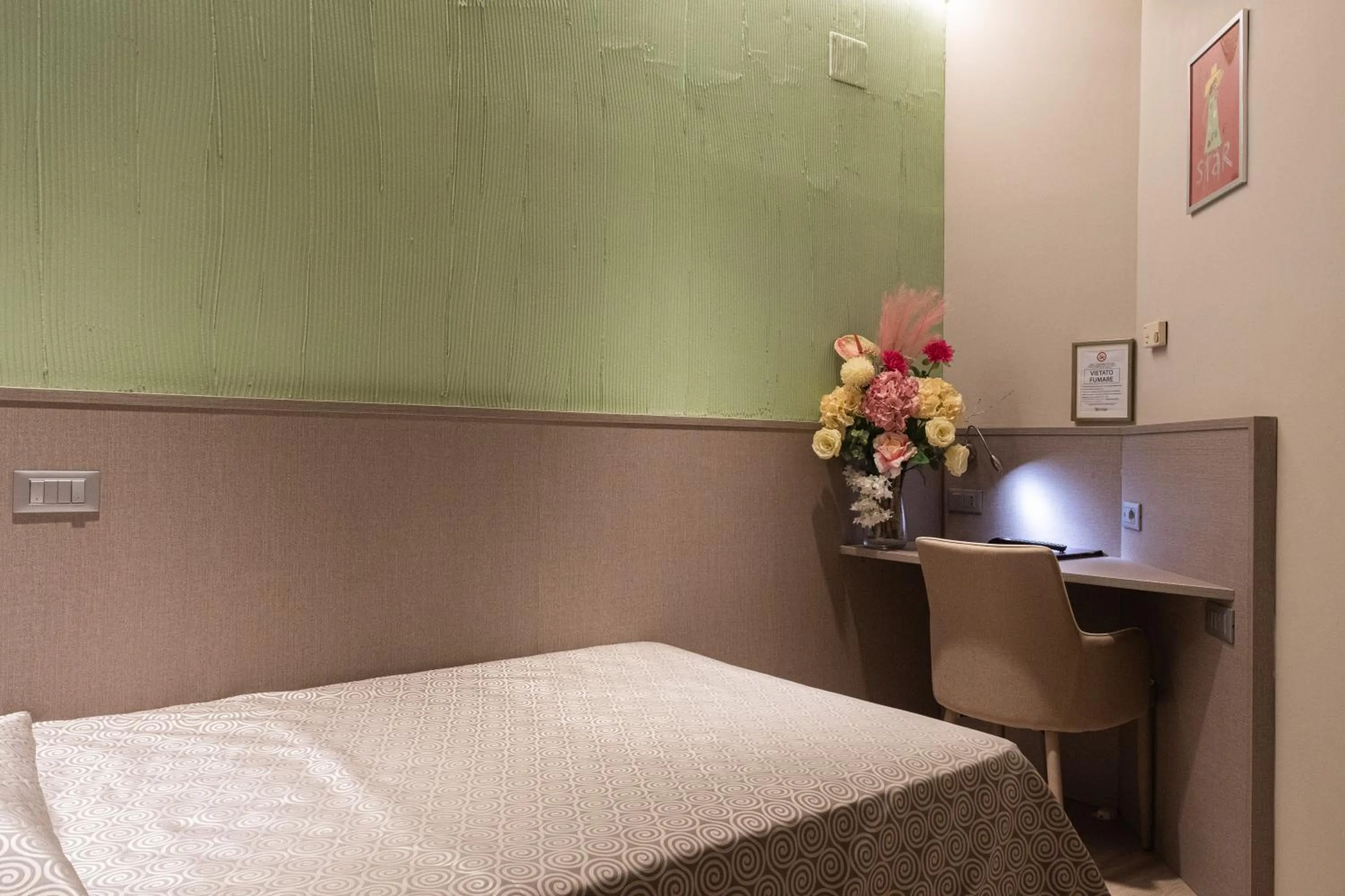 Bed in Hotel Baffo Rosso