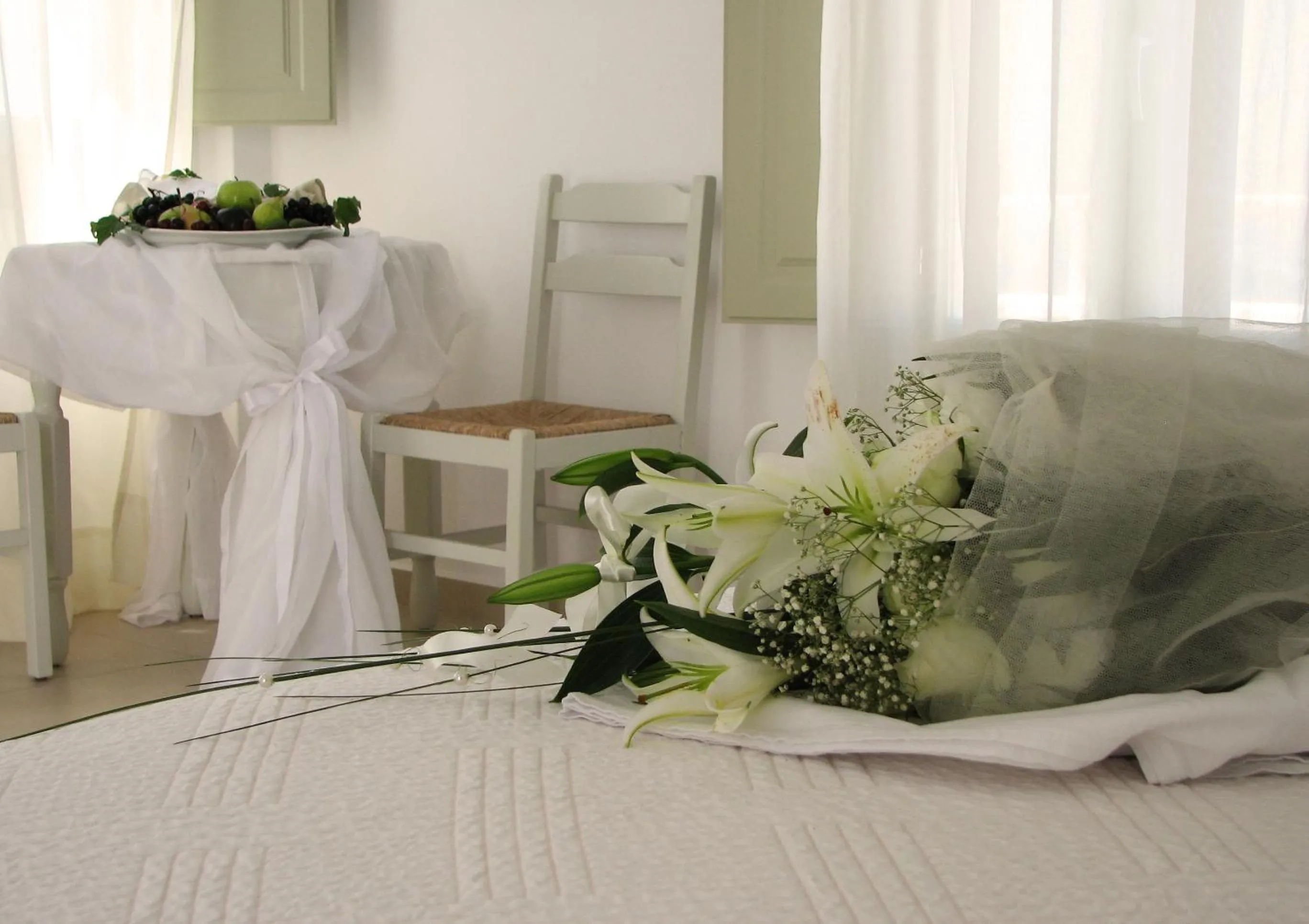 Bed in Irida - Santorini