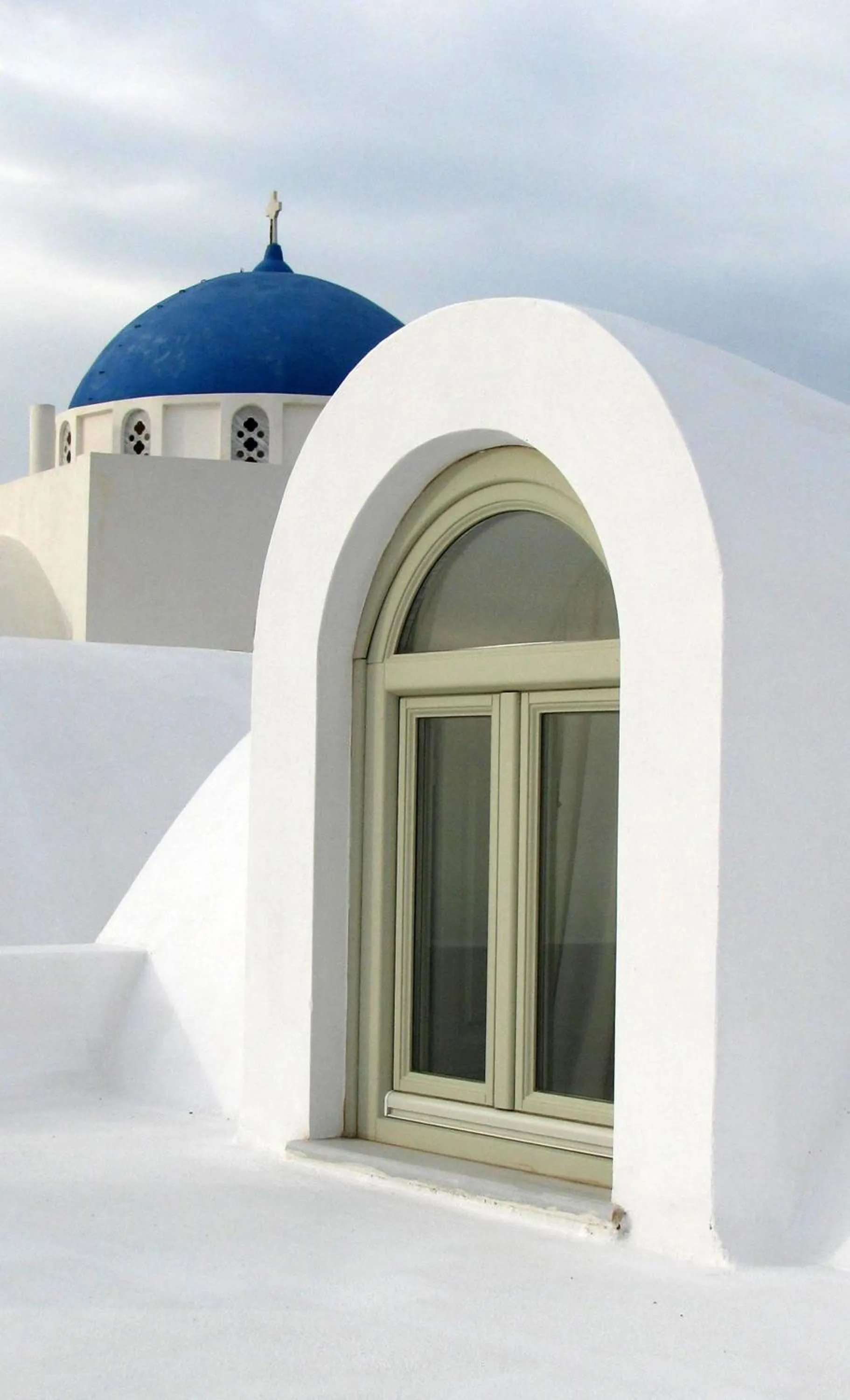 Facade/entrance in Irida - Santorini