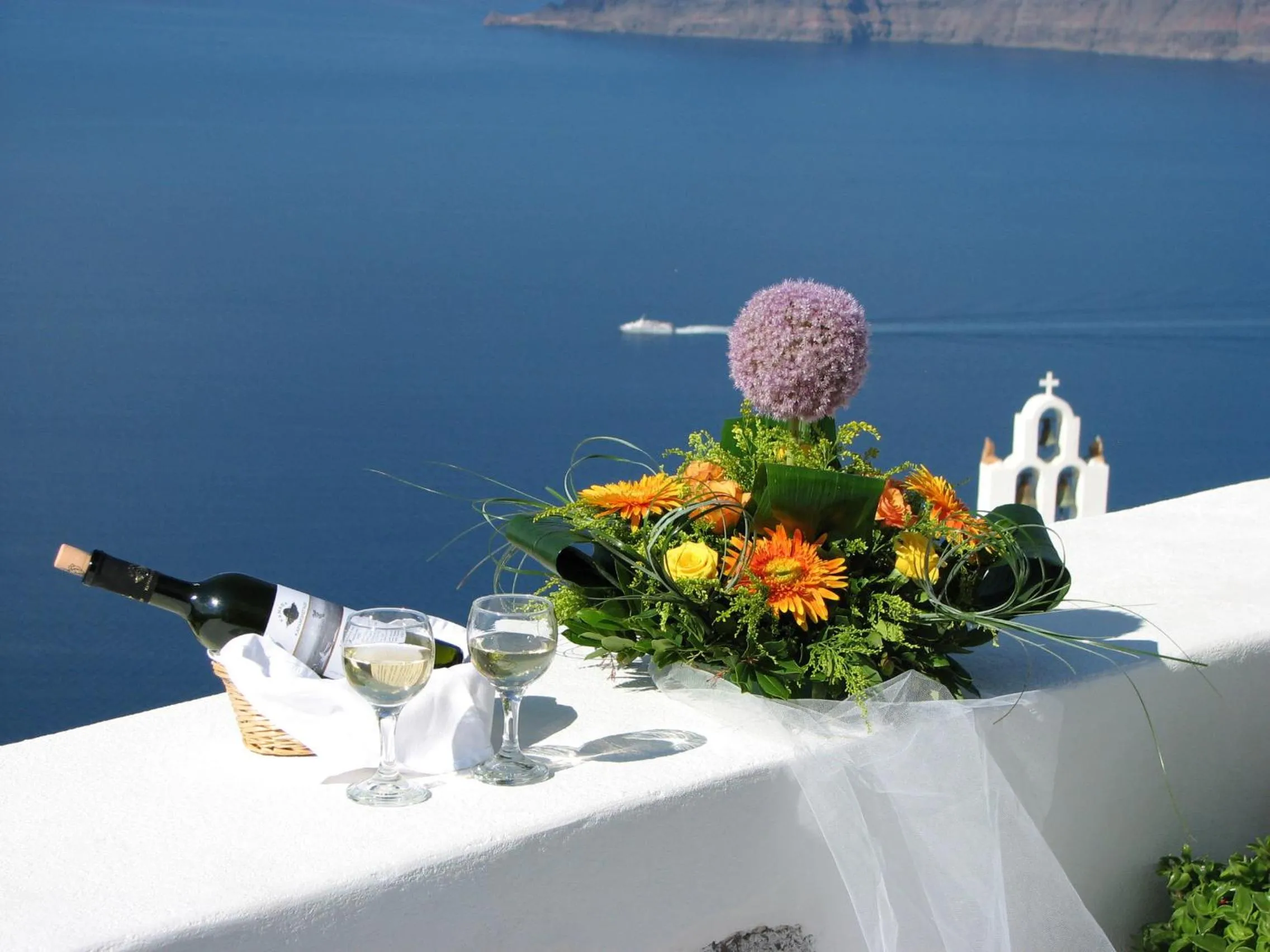 View (from property/room) in Irida - Santorini