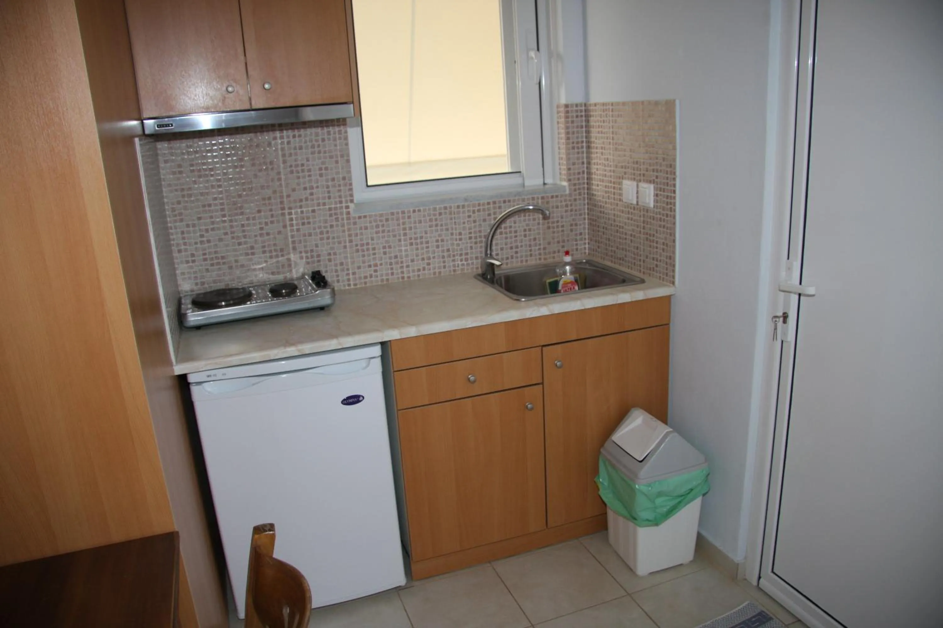 Kitchen or kitchenette in Olympion Village Studios