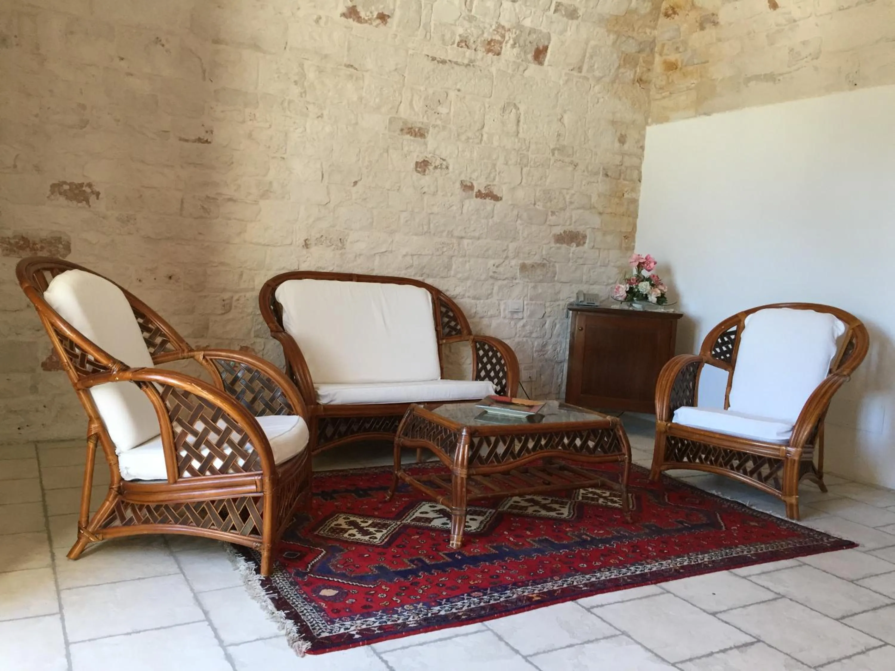 Living room in Relais Masseria Serritella