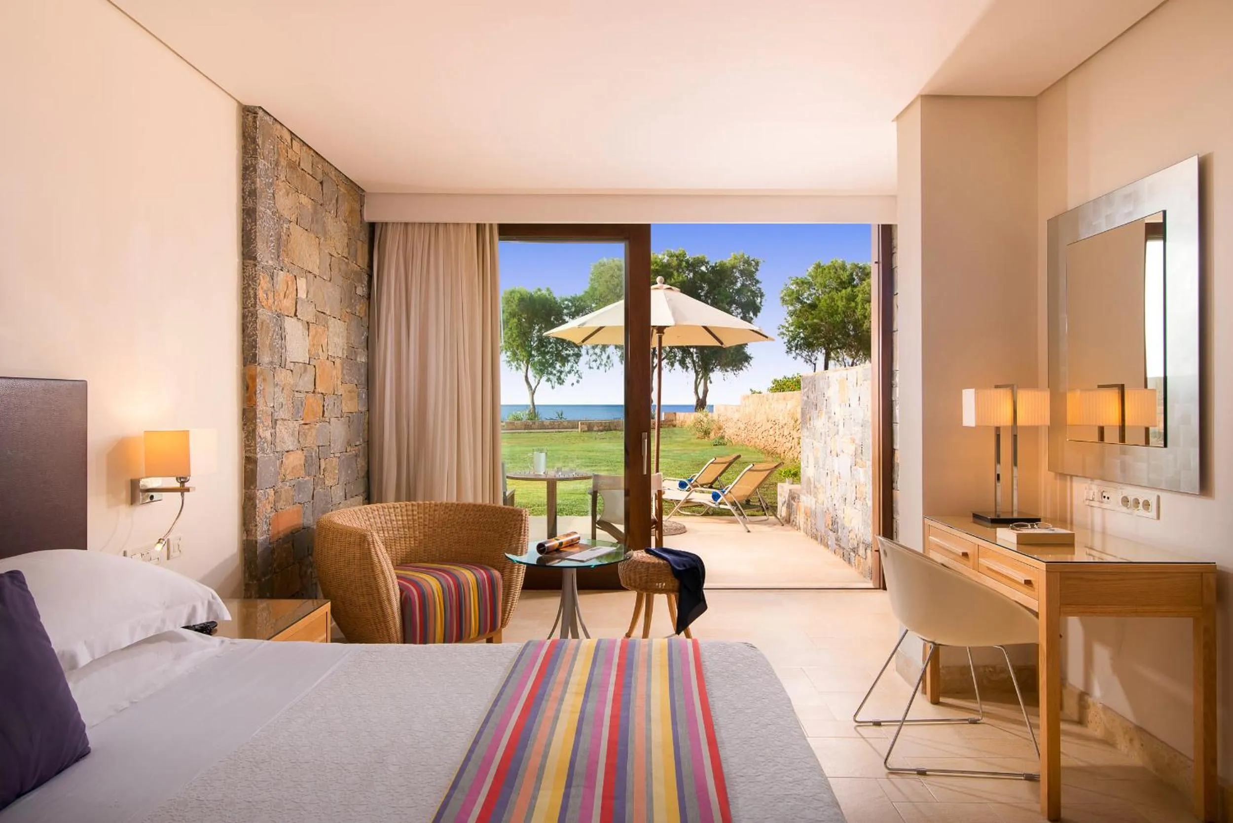 Bed in Kernos Beach Hotel & Bungalows