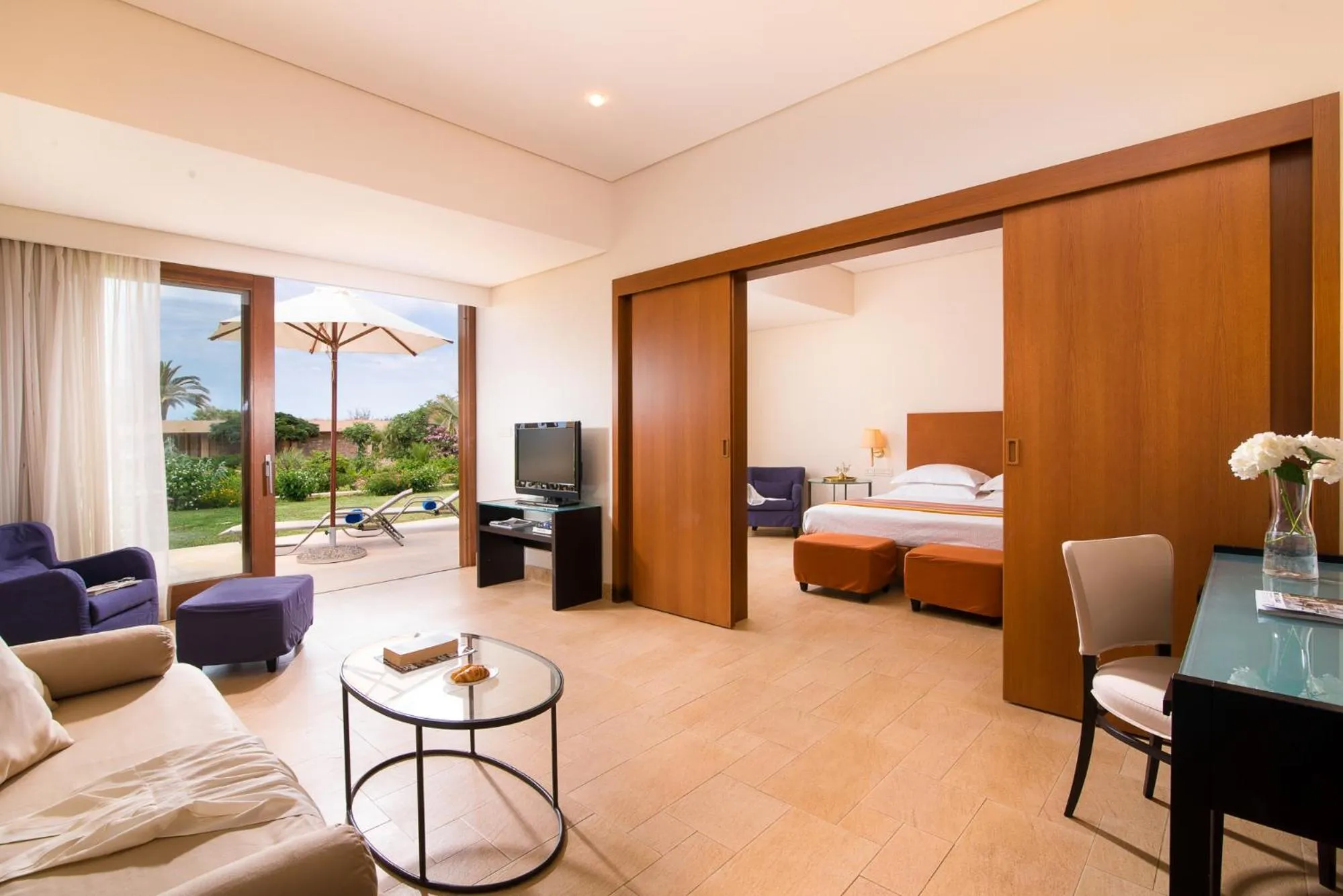 Bed in Kernos Beach Hotel & Bungalows