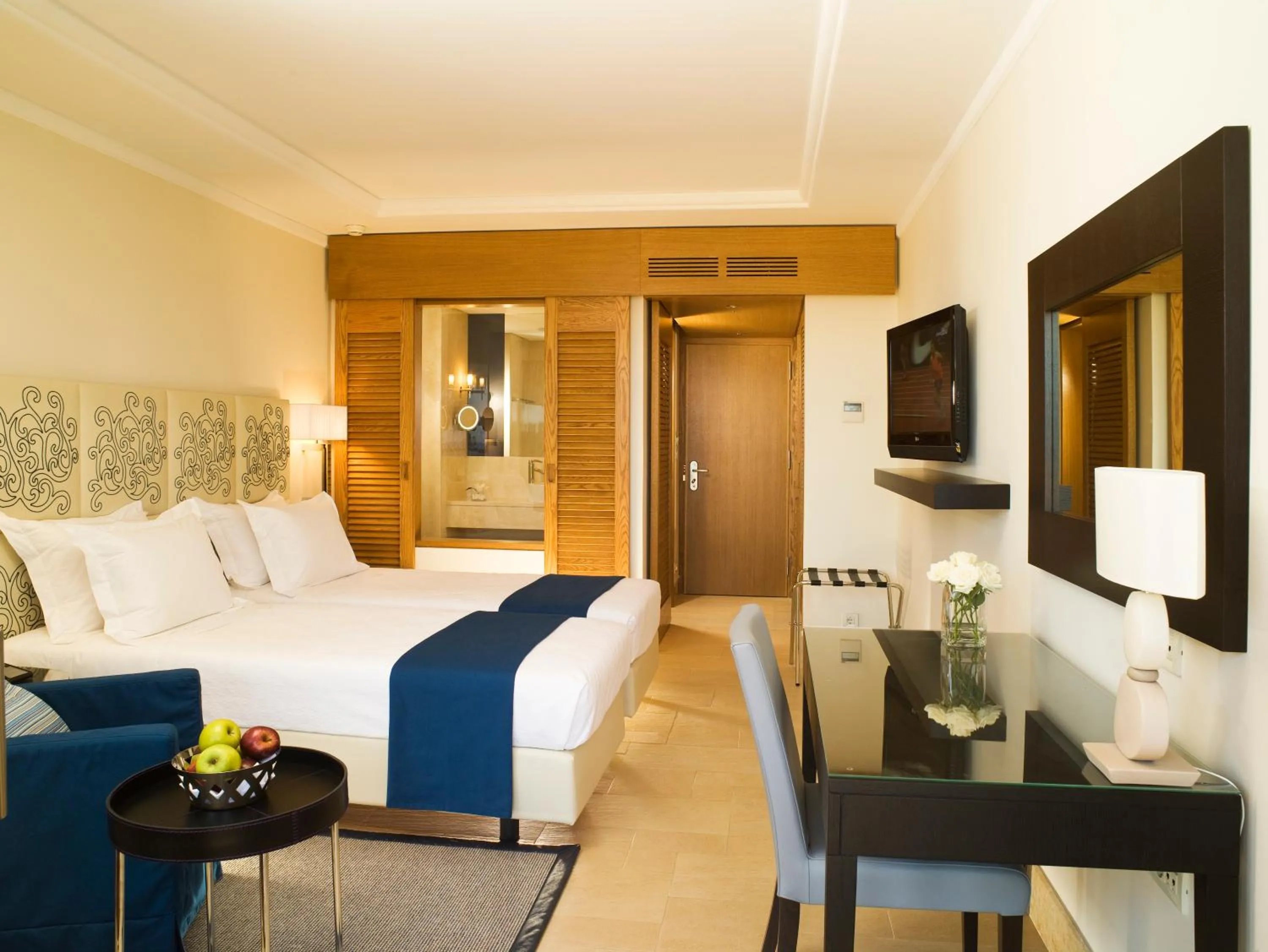 Bed in Kernos Beach Hotel & Bungalows