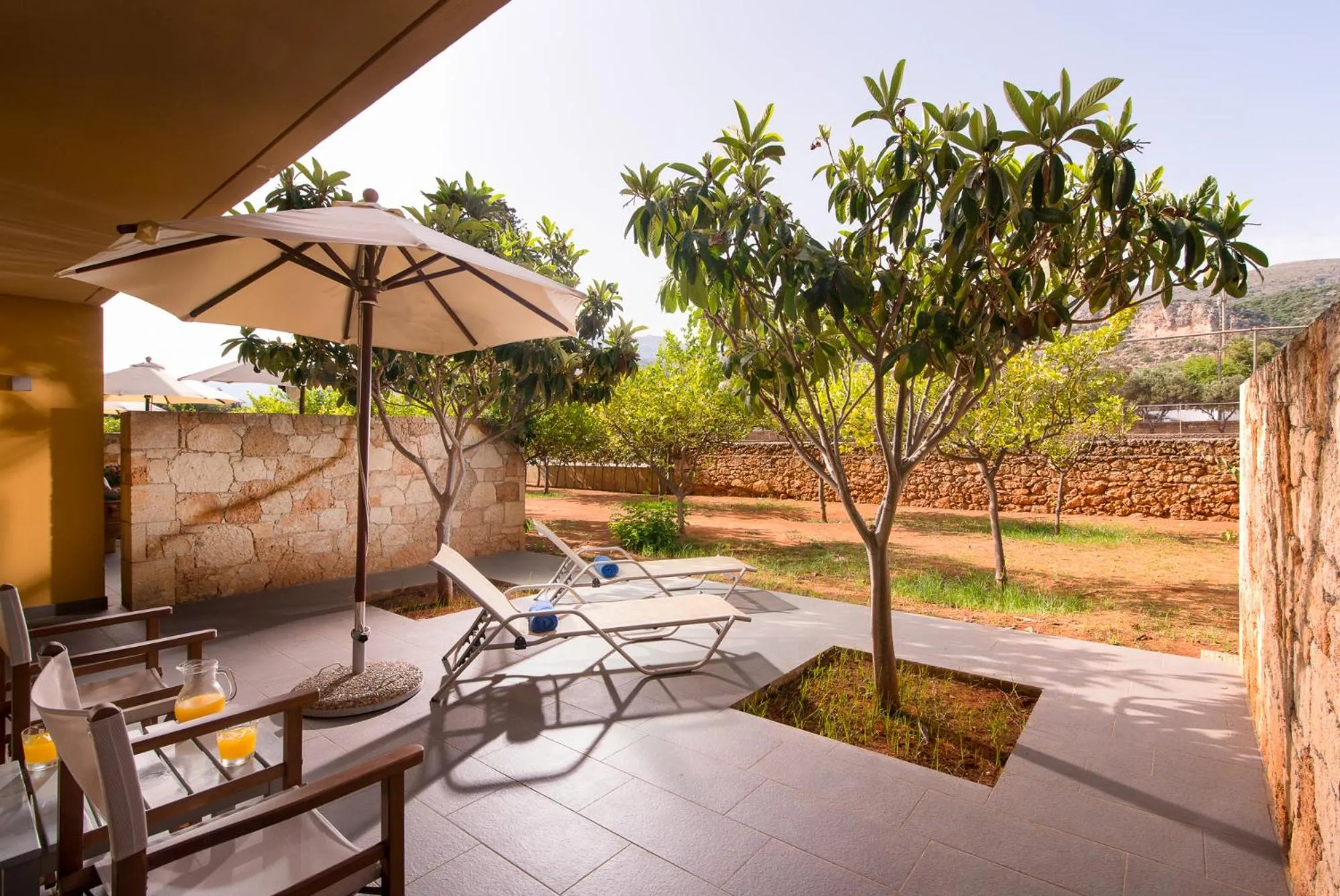 Patio in Kernos Beach Hotel & Bungalows