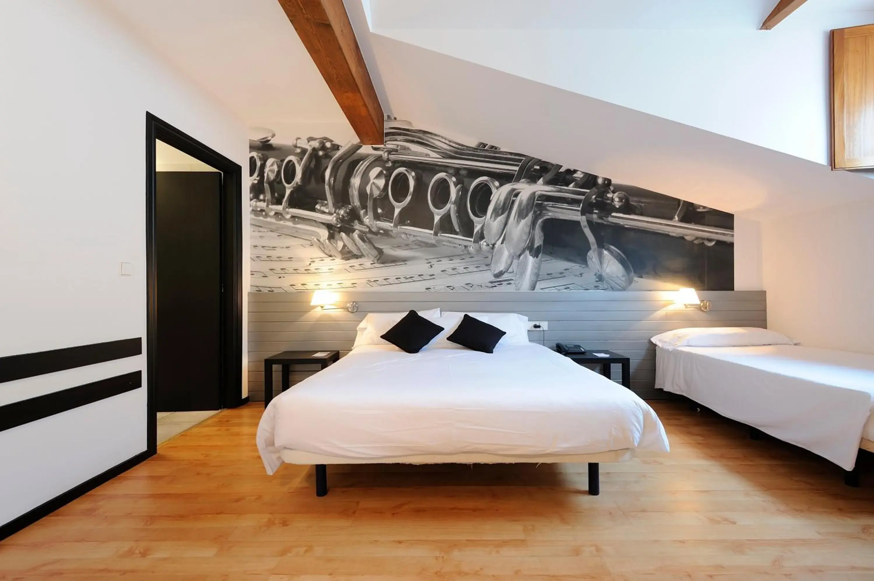 Bed in Abba Jazz Hotel Vitoria Bed in Abba Jazz Hotel Vitoria