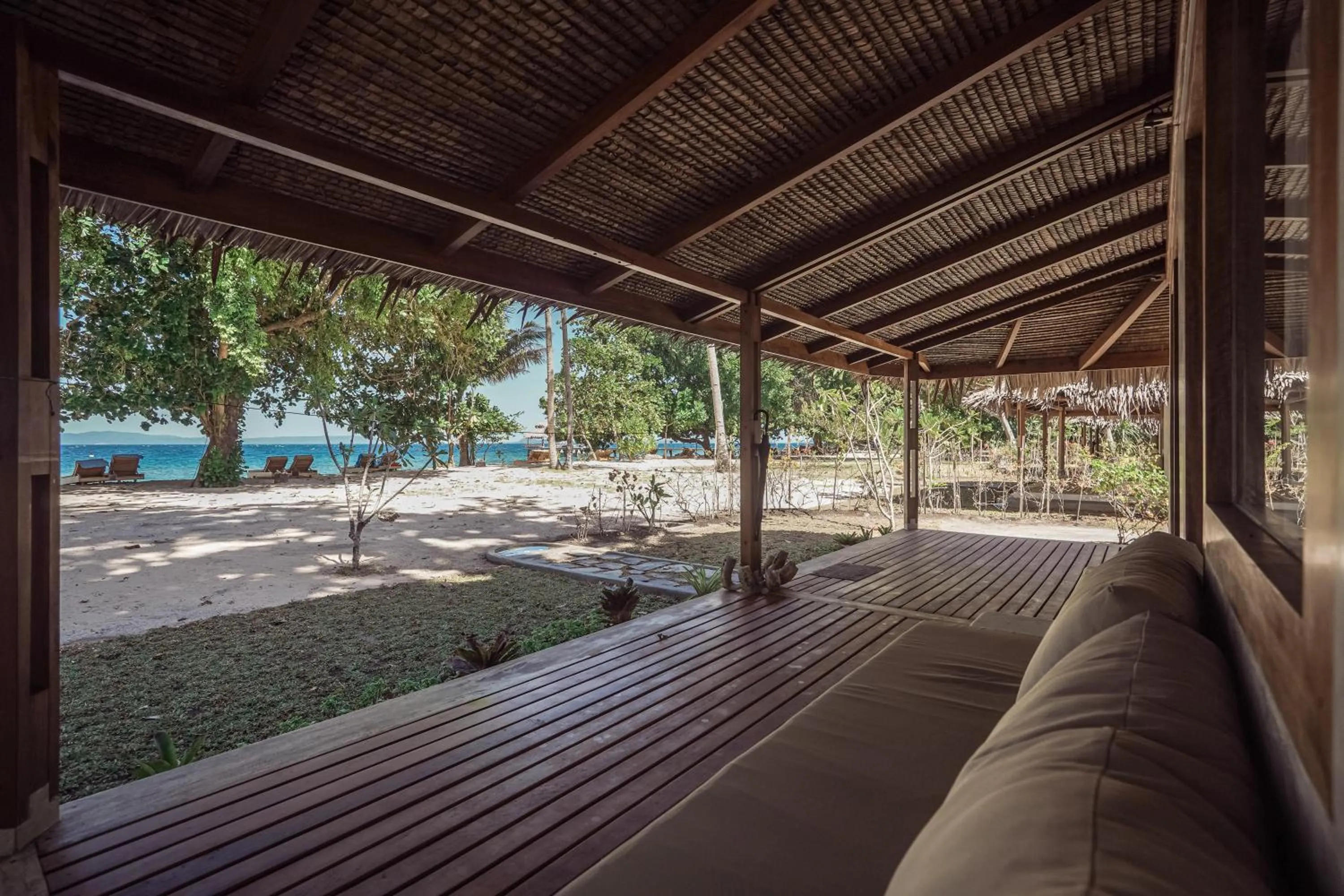 Seating area in Coral Eye Boutique Resort and Marine Outpost
