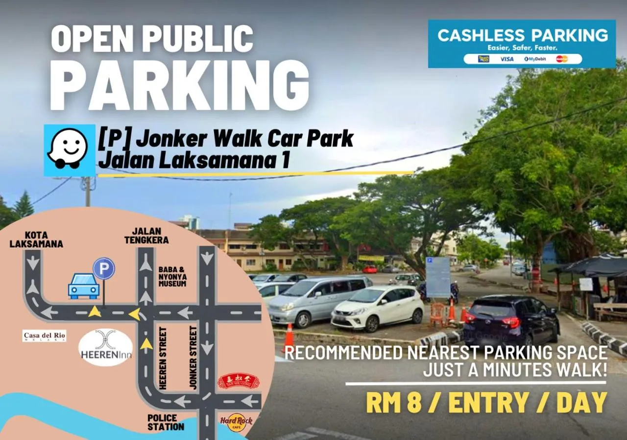 Parking in Heeren Inn Melaka