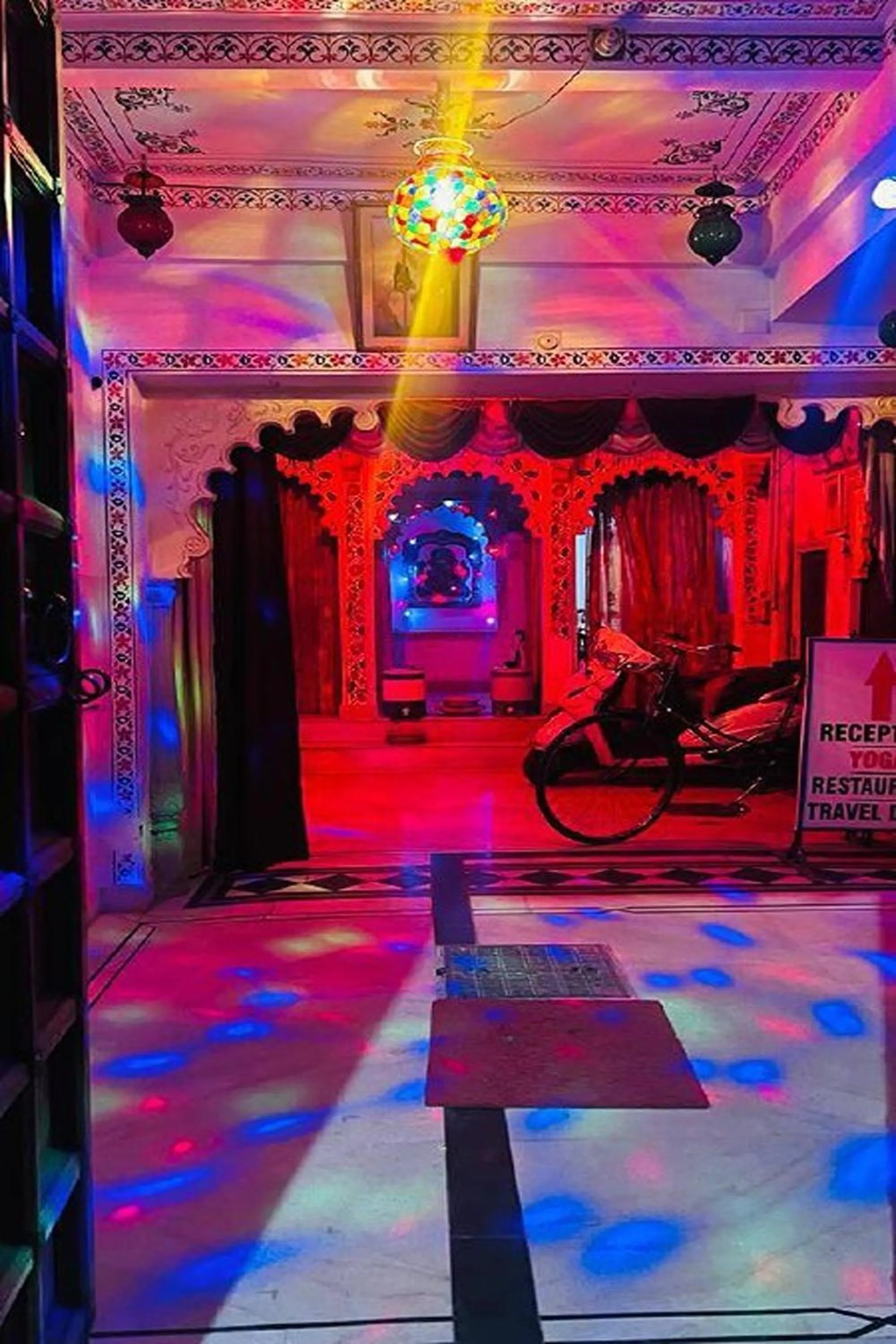 Decorative detail in Nukkad Guest House Near Lake Pichola