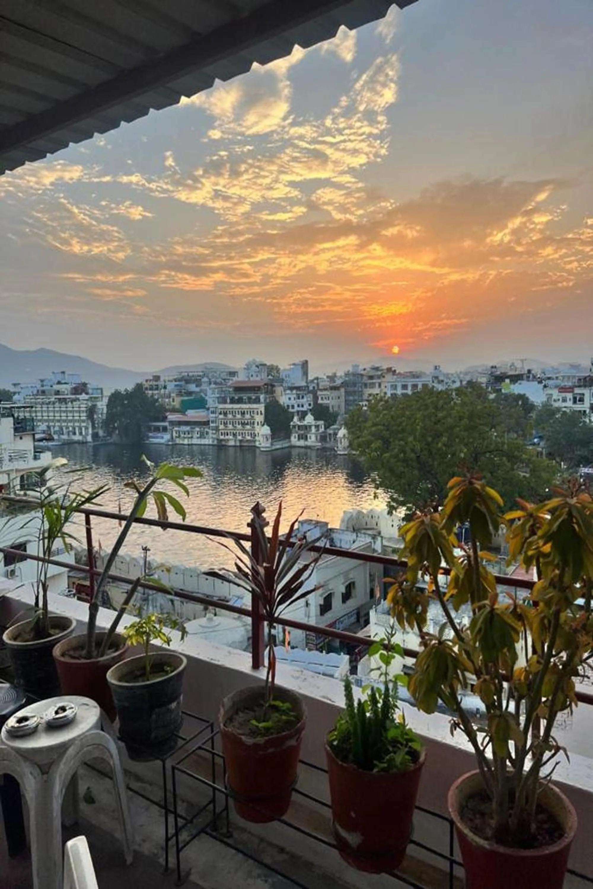 Balcony/Terrace in Nukkad Guest House Near Lake Pichola