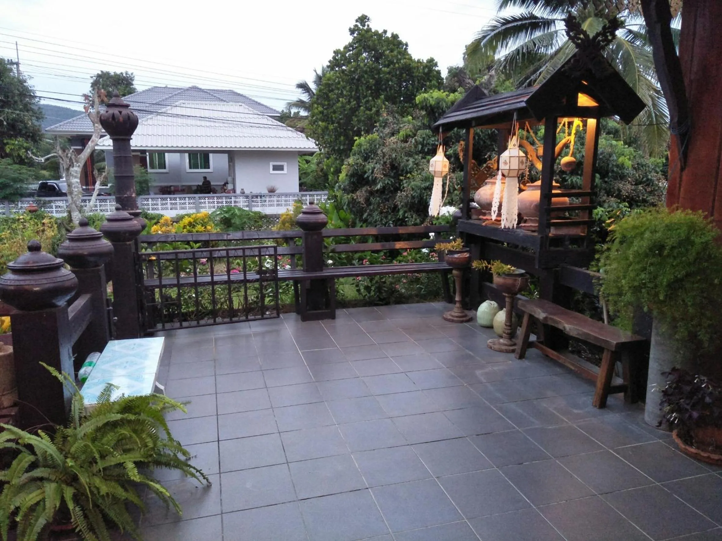 Patio in Oui Kaew Homestay