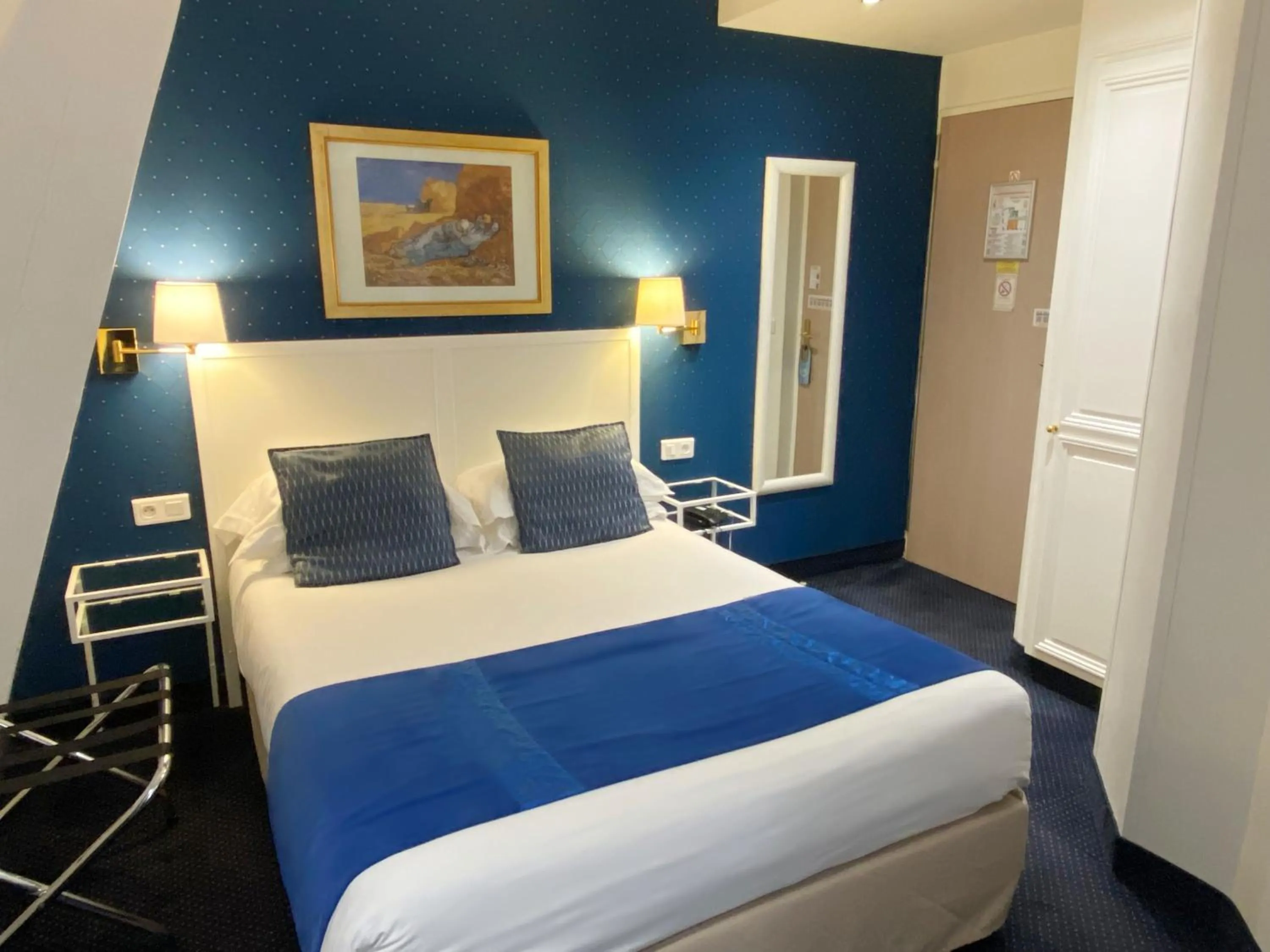 Bed in Austin's Saint Lazare Hotel