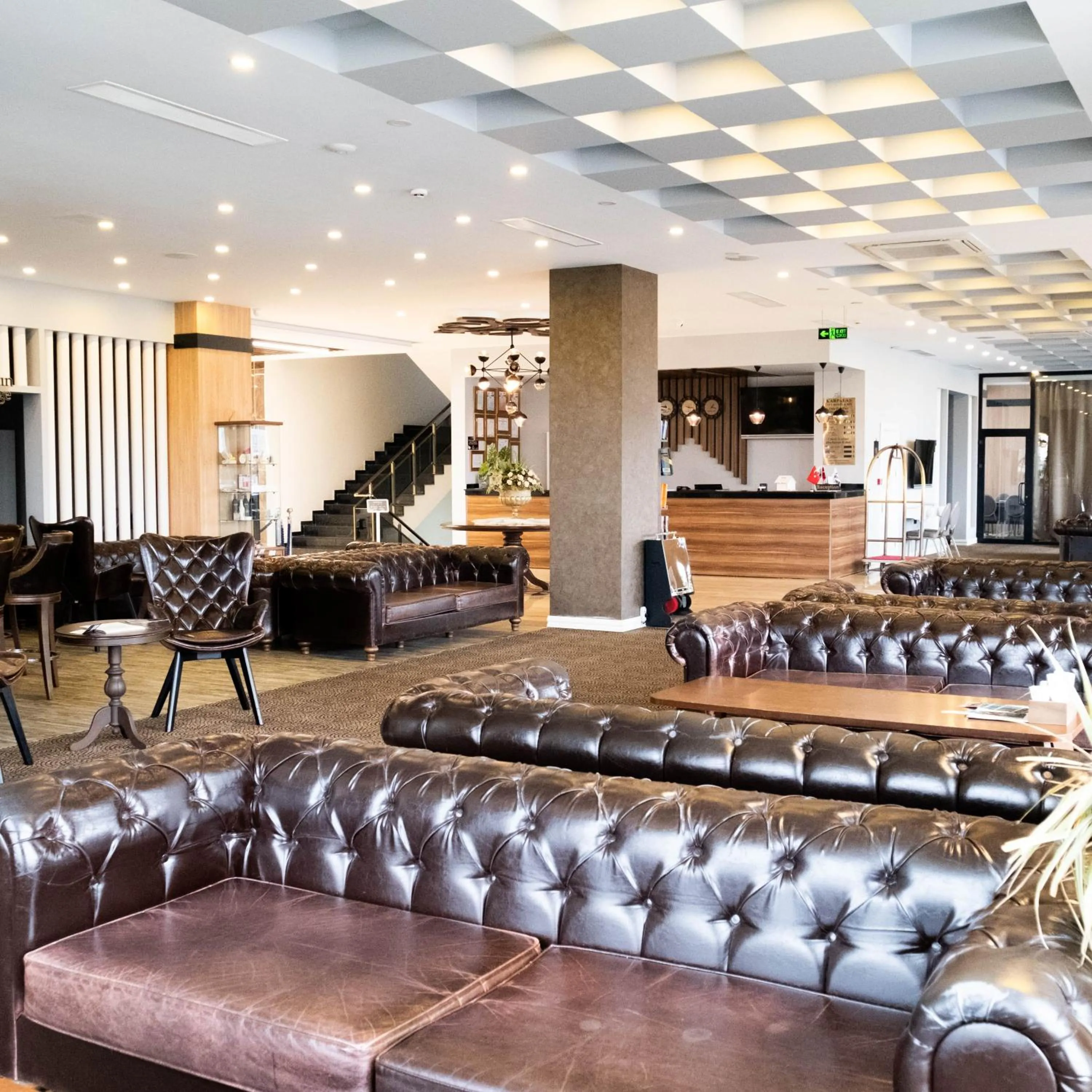 Lobby or reception in Karpalas City Hotel & Spa