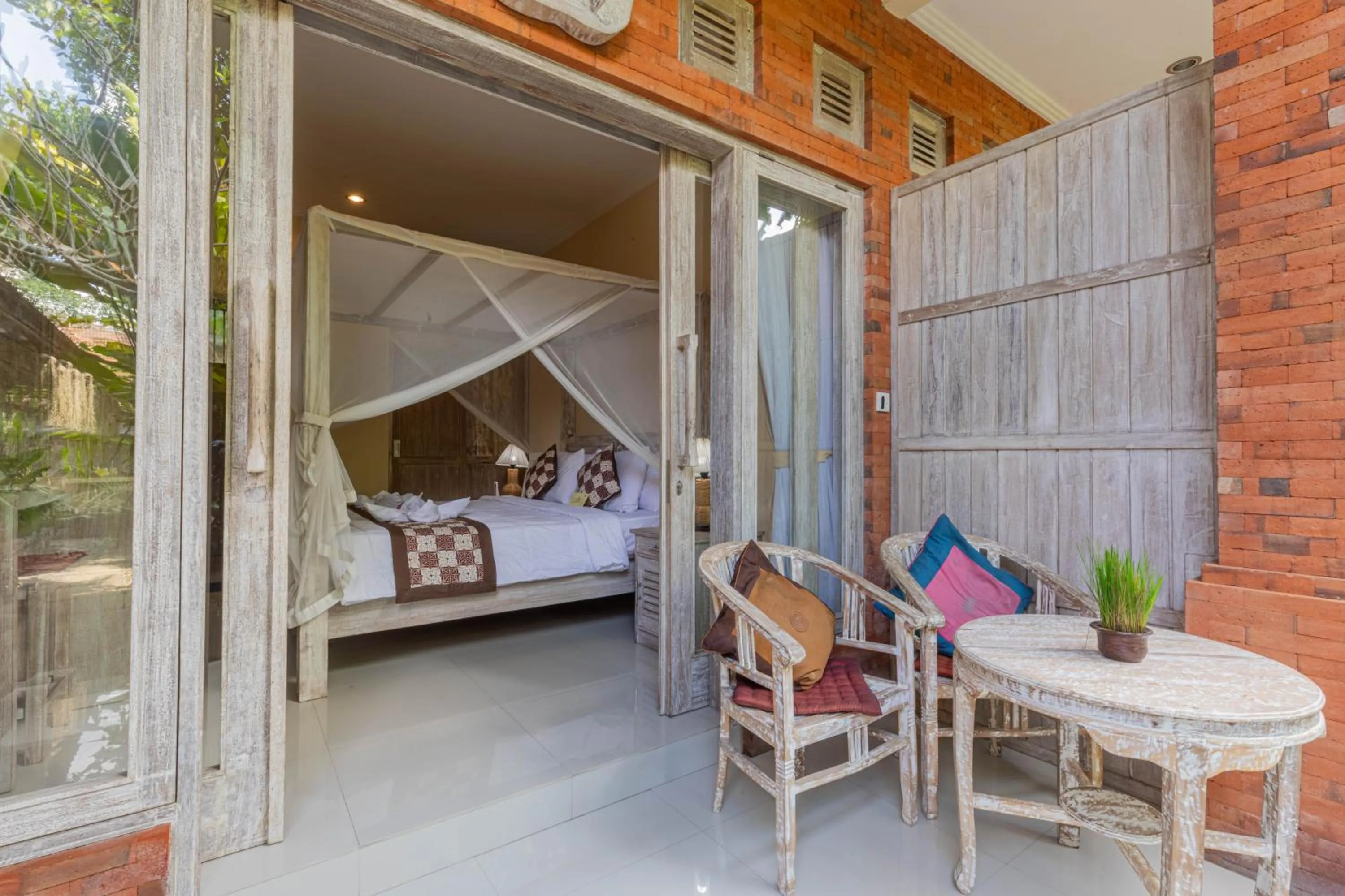 Bed in Alam Pracetha Bali Ubud