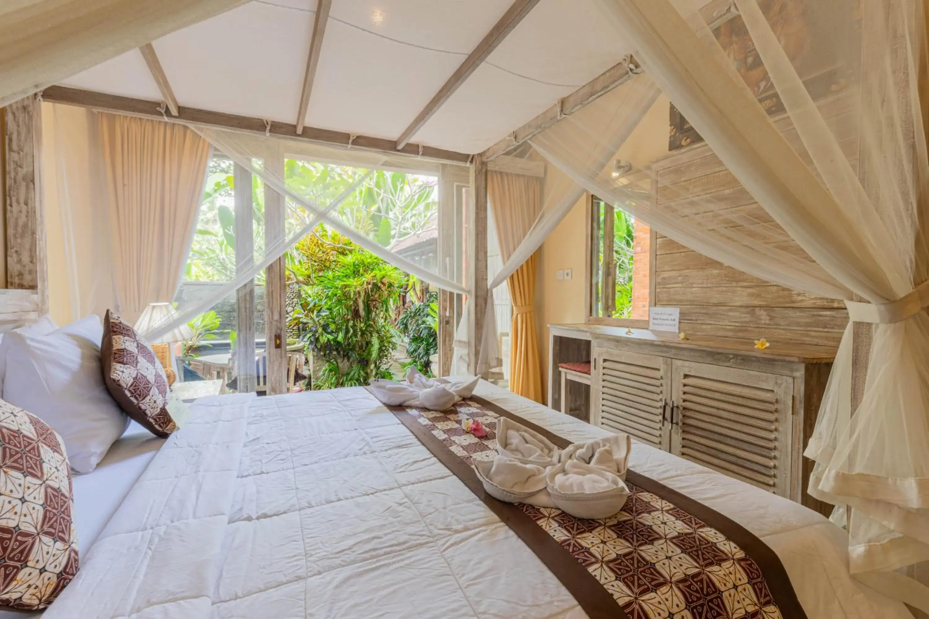 Bed in Alam Pracetha Bali Ubud Bed in Alam Pracetha Bali Ubud