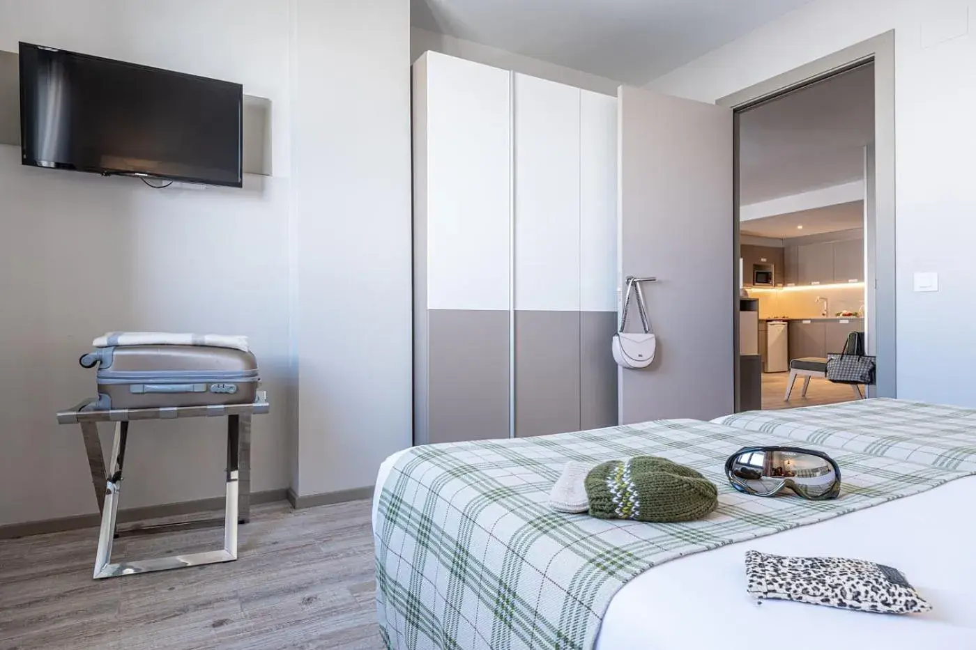 Bed in Apartamentos Caribou Bed in Apartamentos Caribou