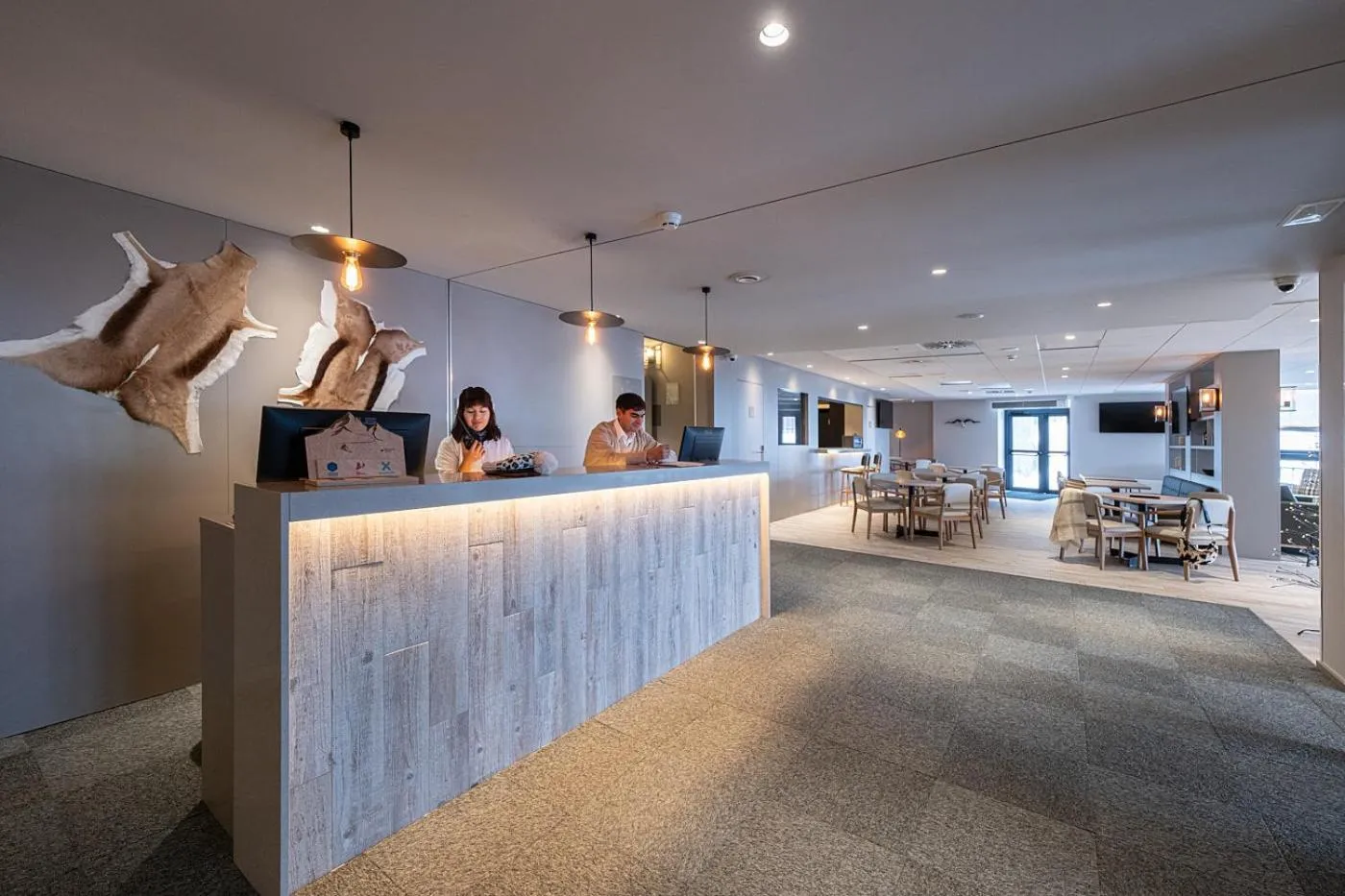 Lobby or reception in Apartamentos Caribou