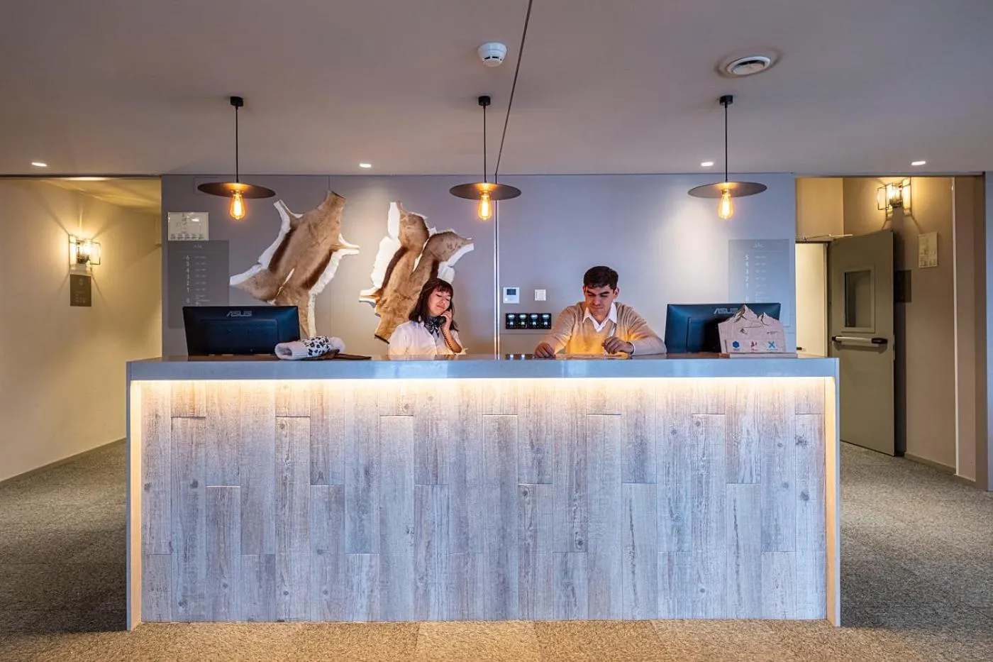 Lobby or reception in Apartamentos Caribou