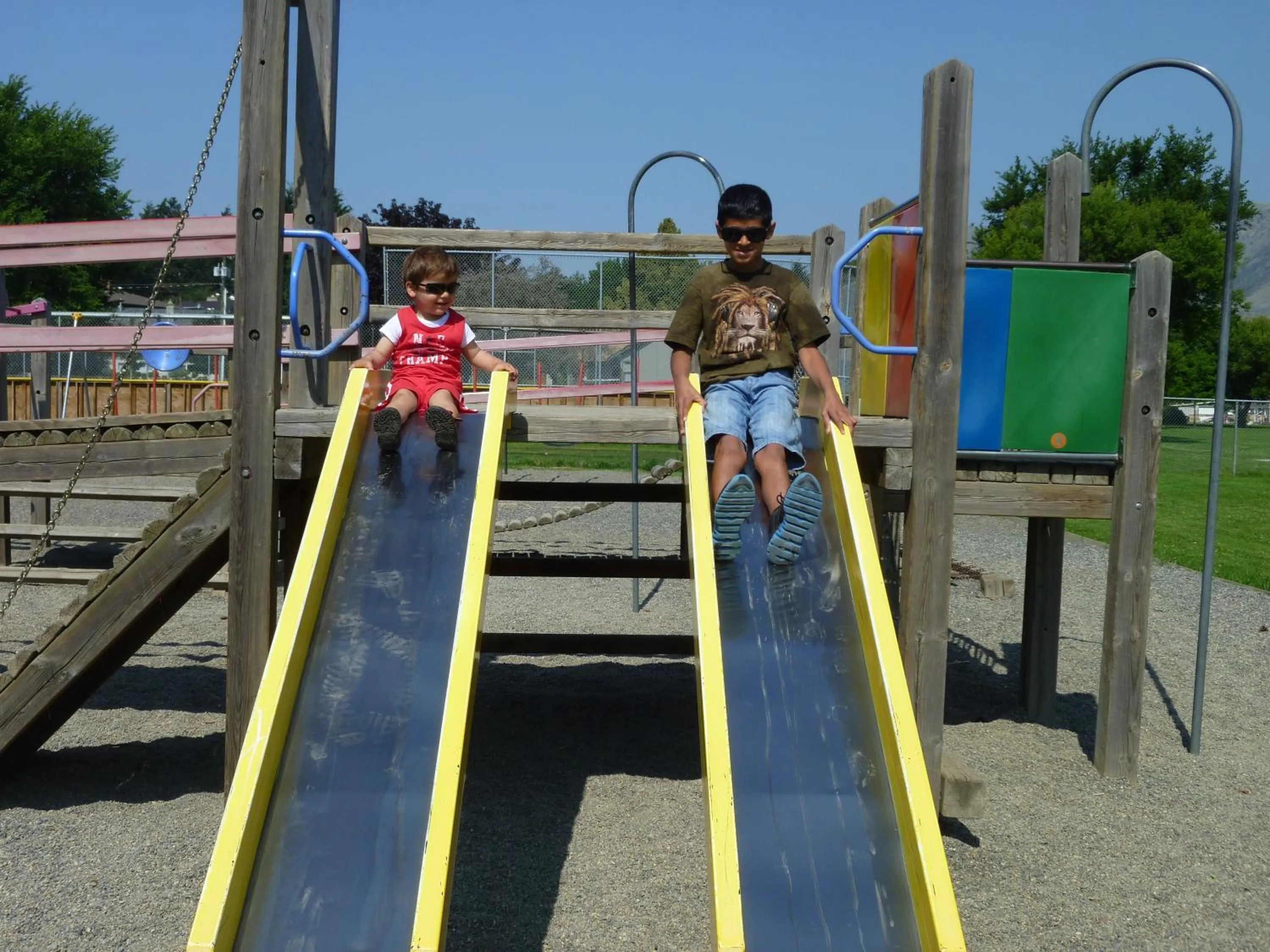 Children play ground in The Ranchland Inn Kamloops