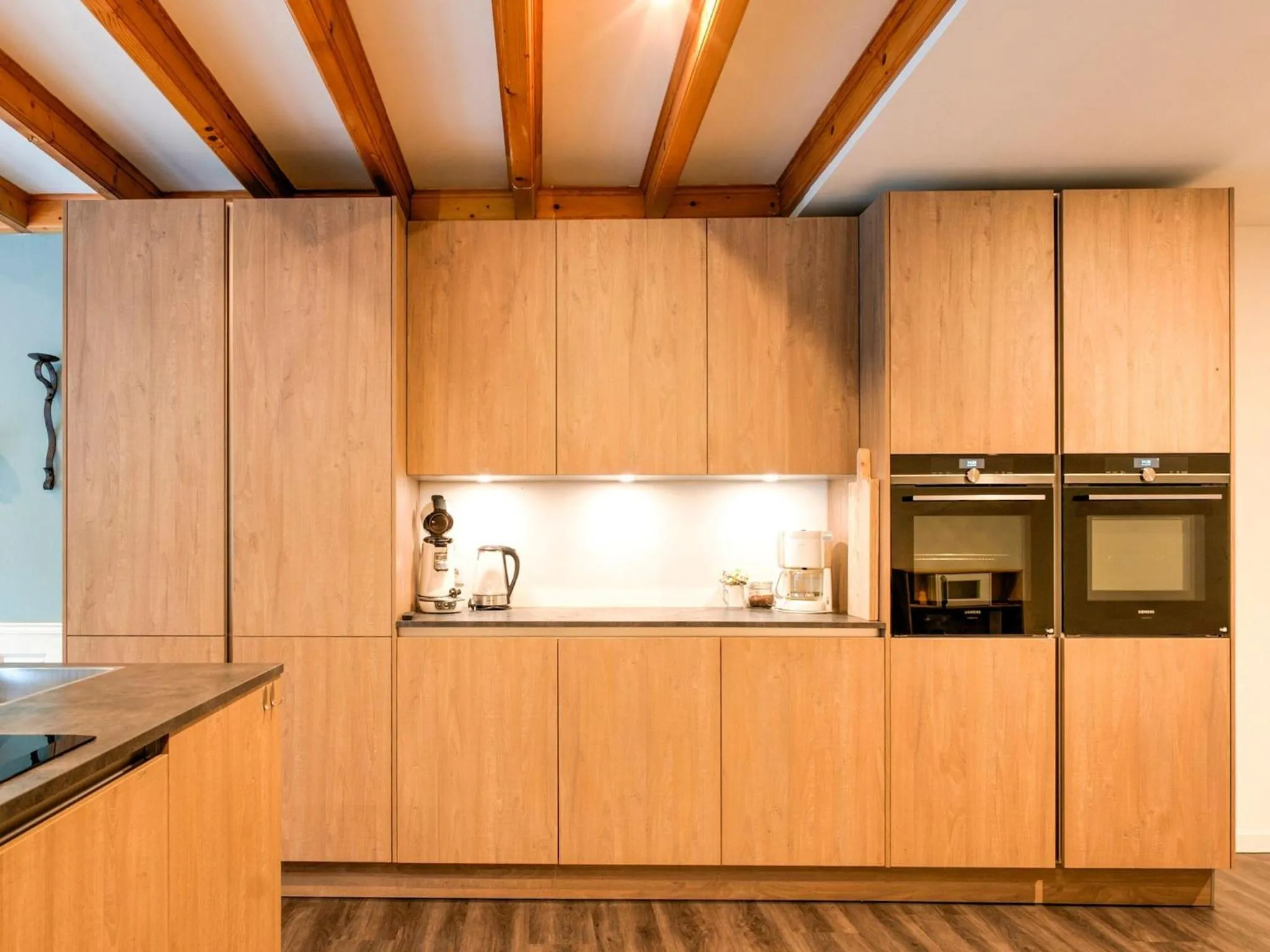 Kitchen or kitchenette in Spacious Farmhouse with Sauna, hottub