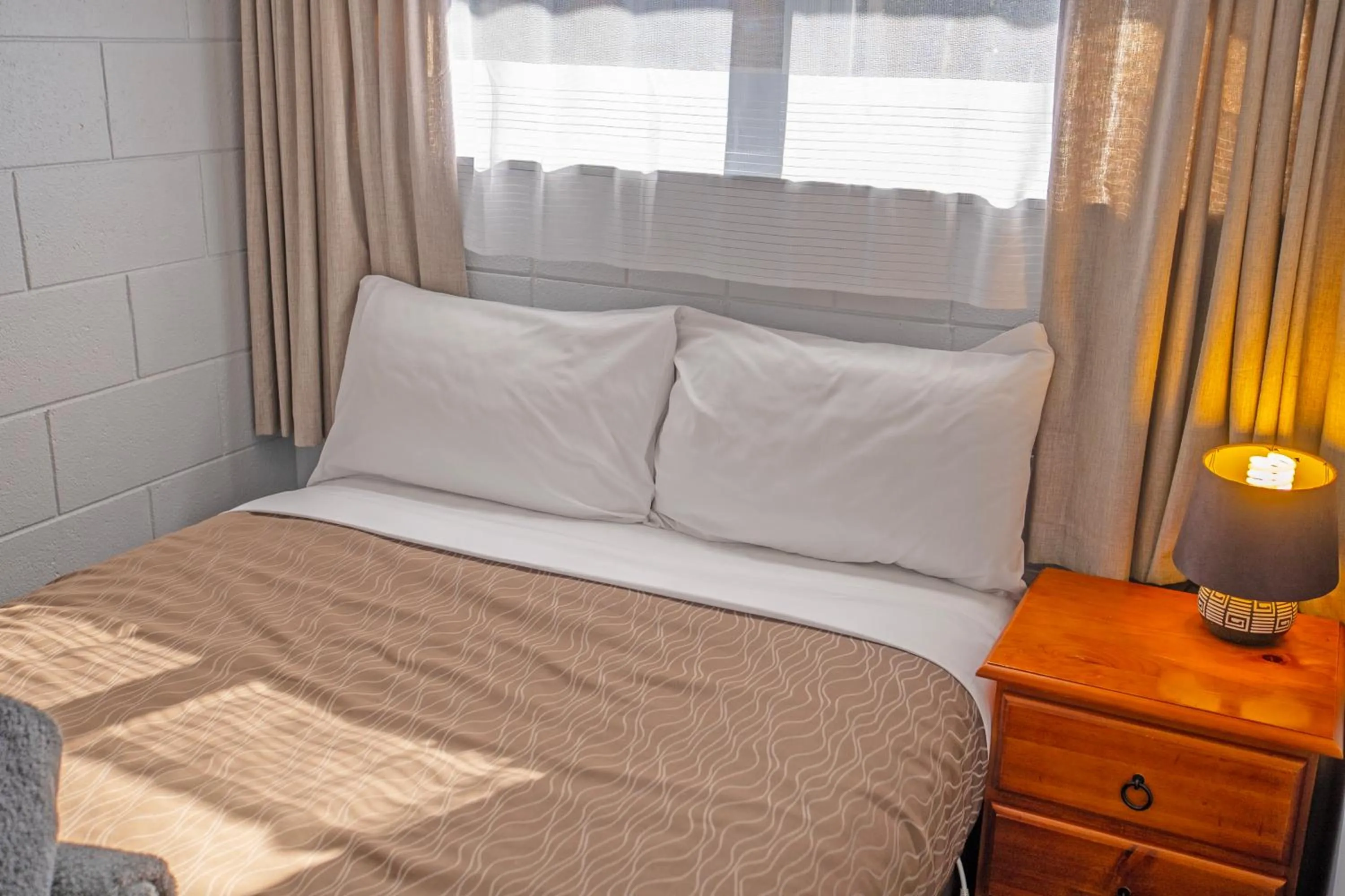 Bed in Kaikoura Motor Inn